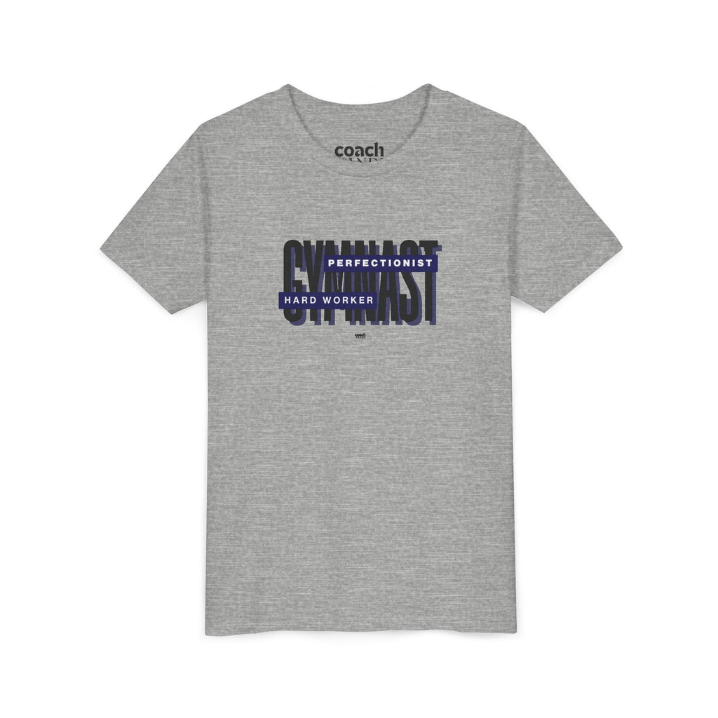 Gymnast Hard Worker Tshirt - Navy (Youth)