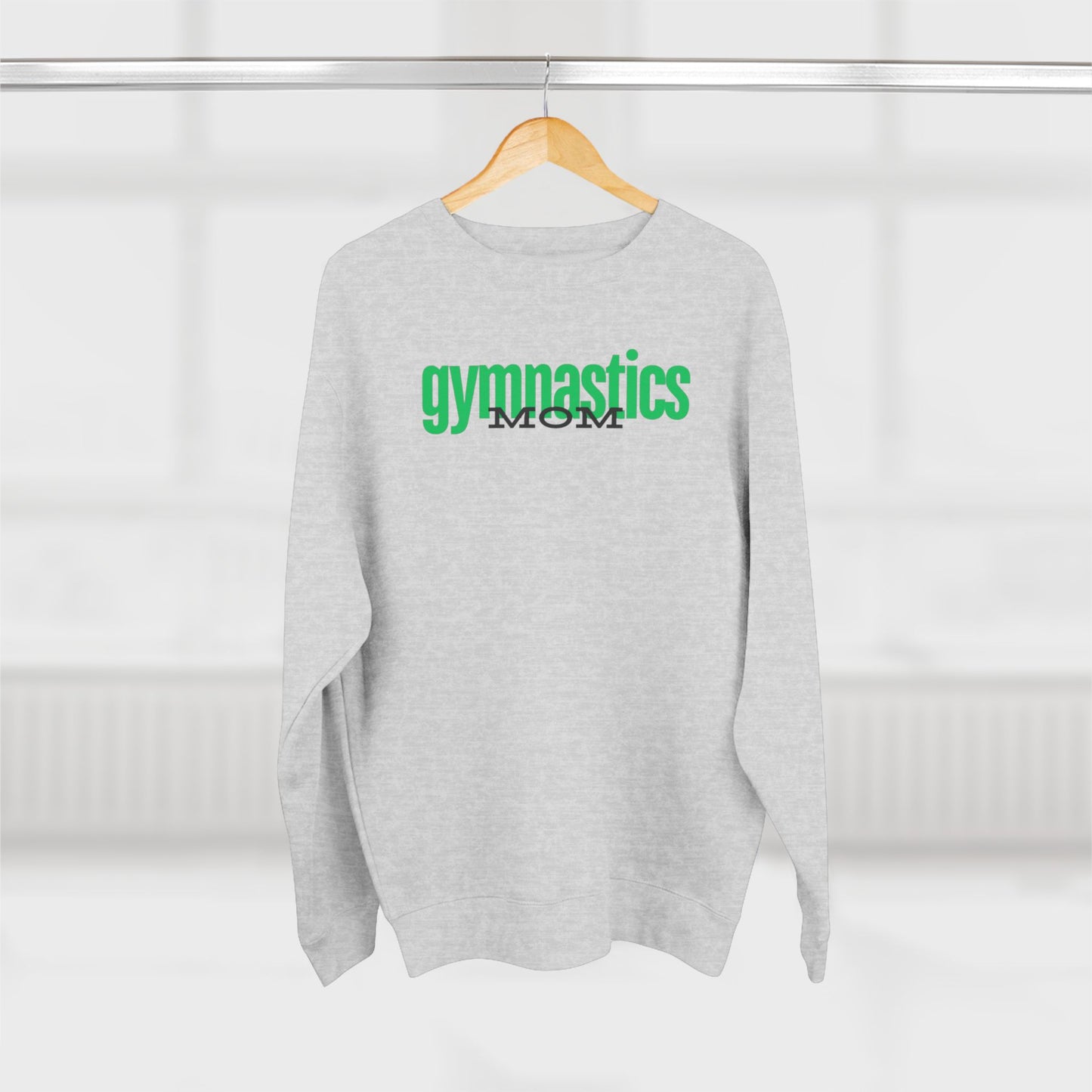 Gymnastics Mom-Green (Adult Crewneck)