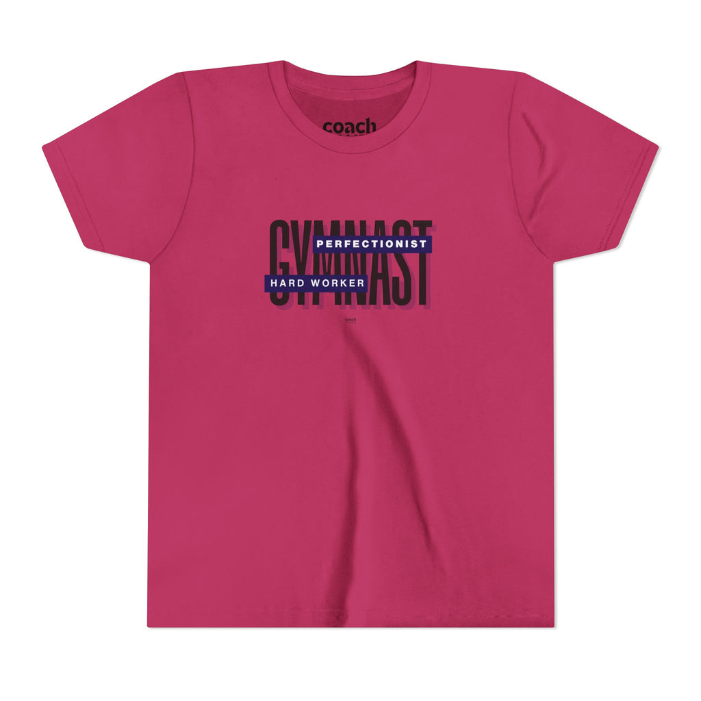 Gymnast Hard Worker Tshirt - Navy (Youth)