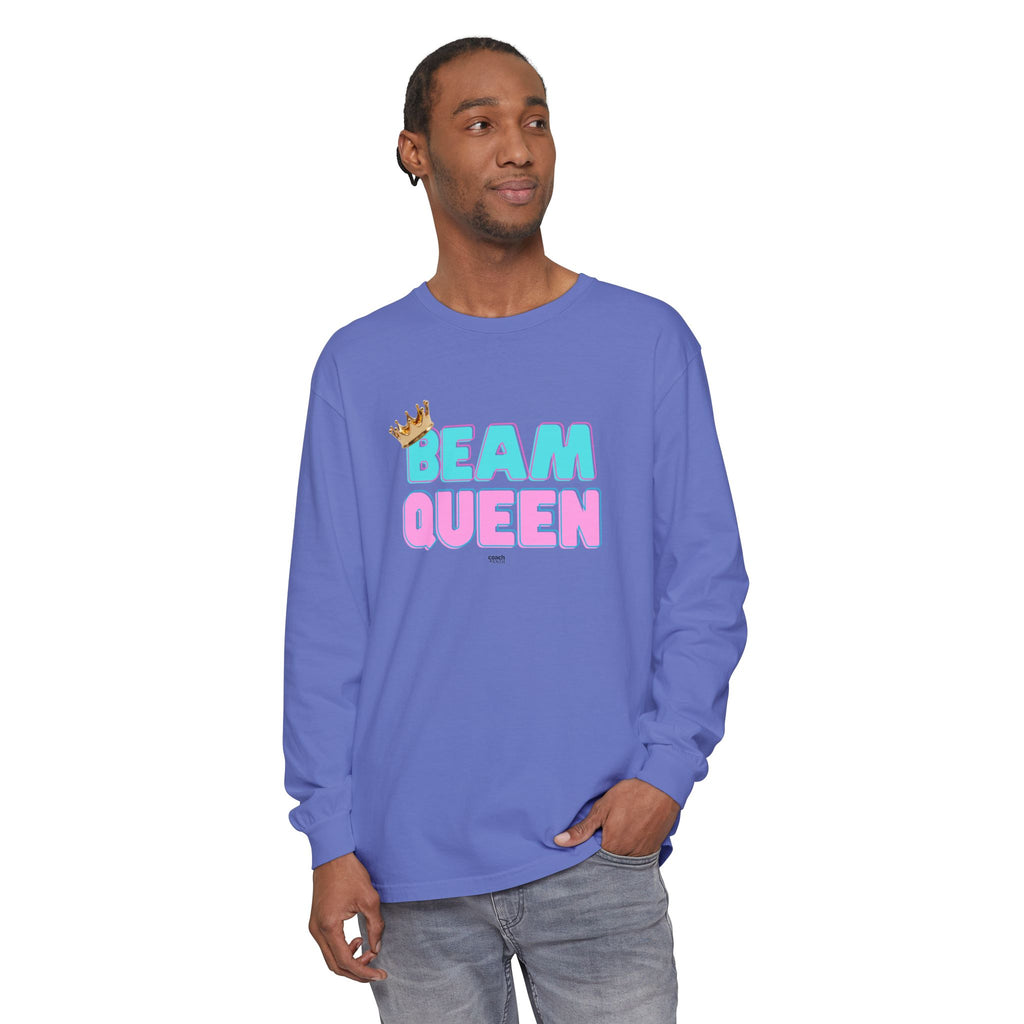 Beam Queen - Aqua/Pink (Adult Longsleeve Shirt)
