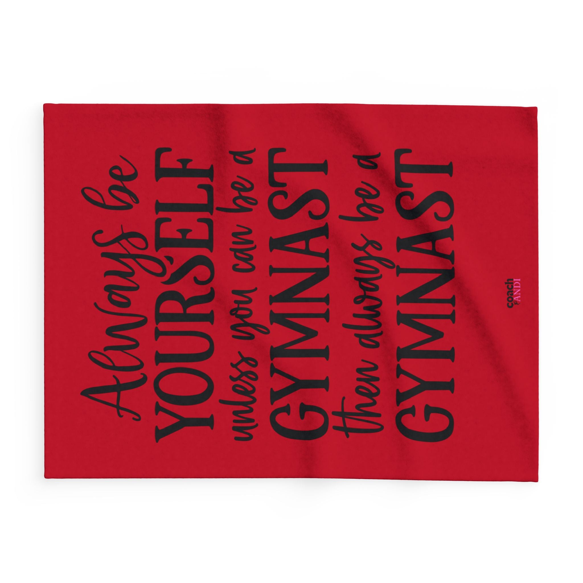 Always Be A Gymnast-Red (Arctic Fleece Blanket)