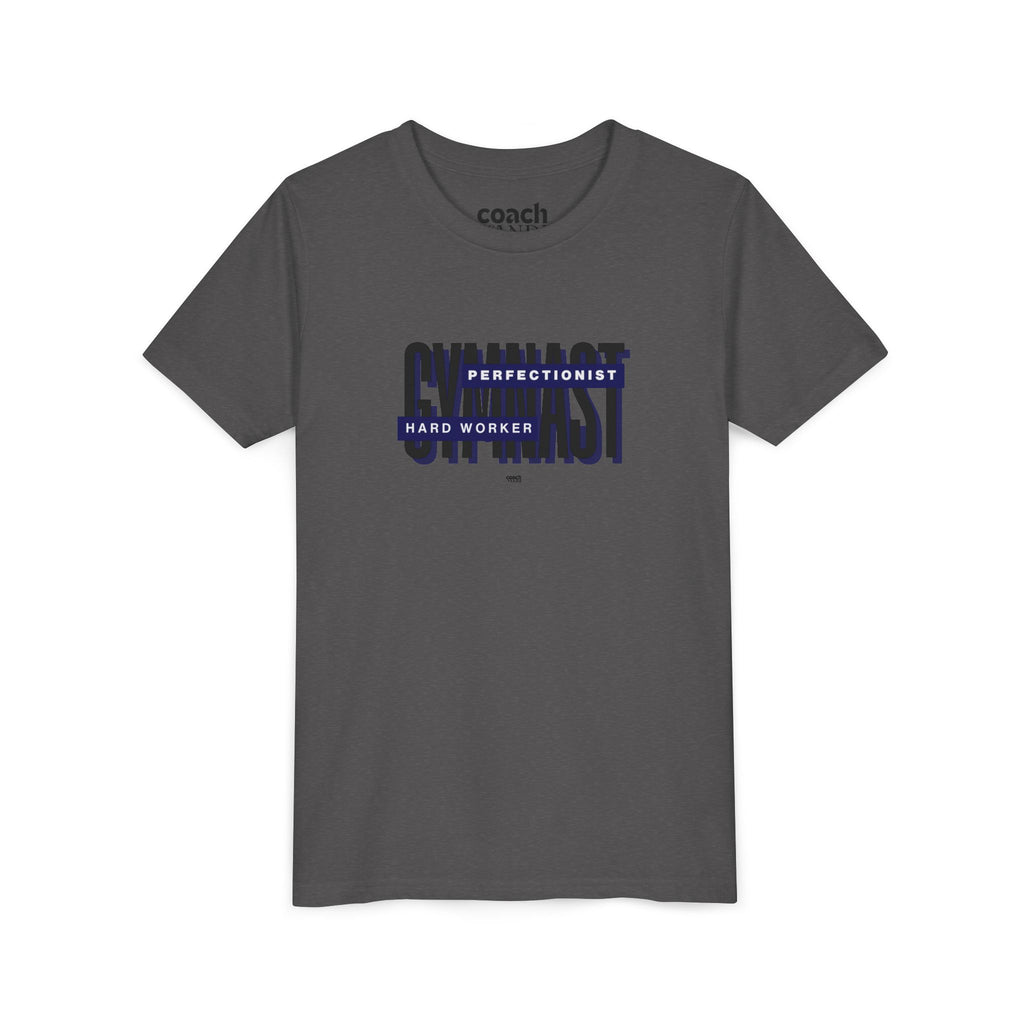 Gymnast Hard Worker Tshirt - Navy (Youth)
