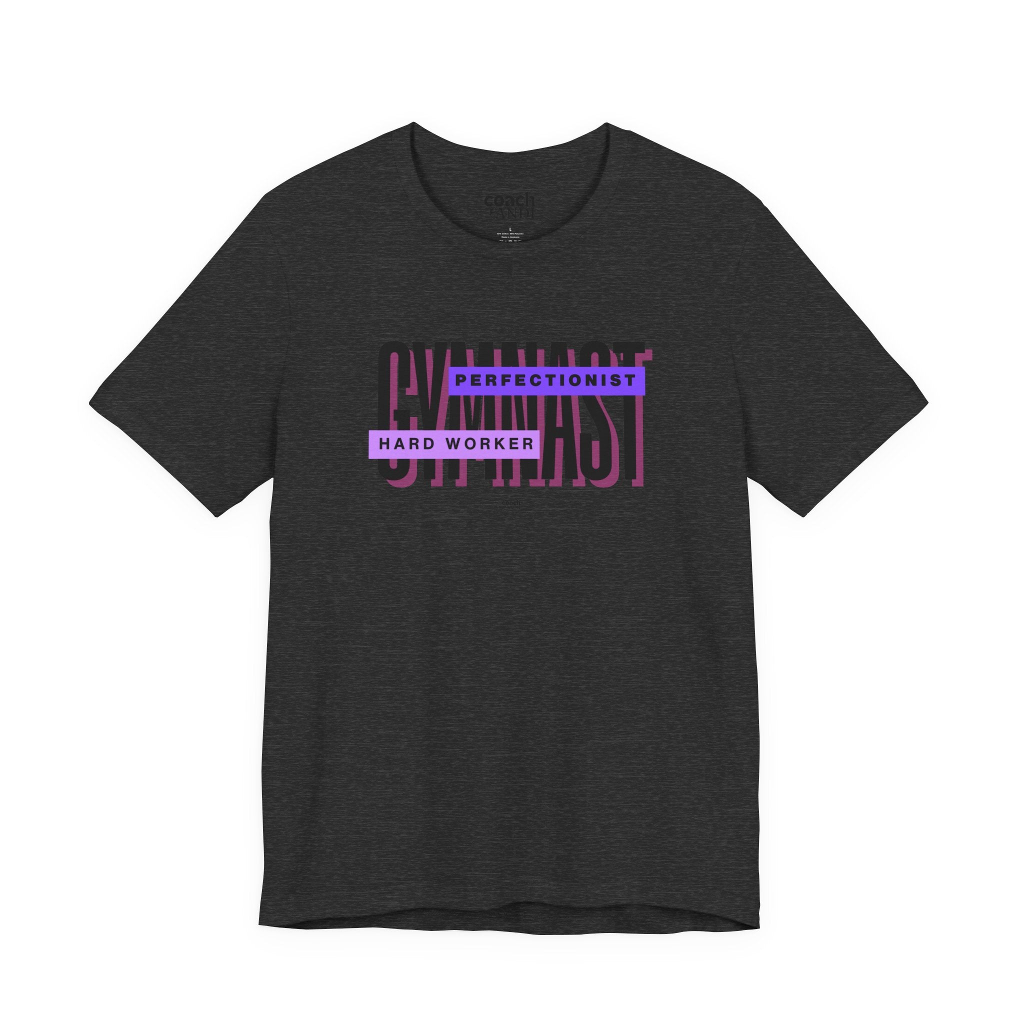 Gymnast Hard Worker Tshirt - Purple (Adult)