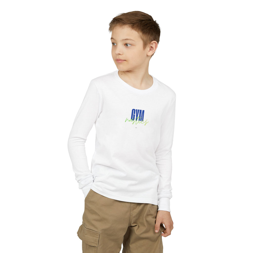 GYMnastics Long Sleeve Shirt - Blue/Lime (Youth)