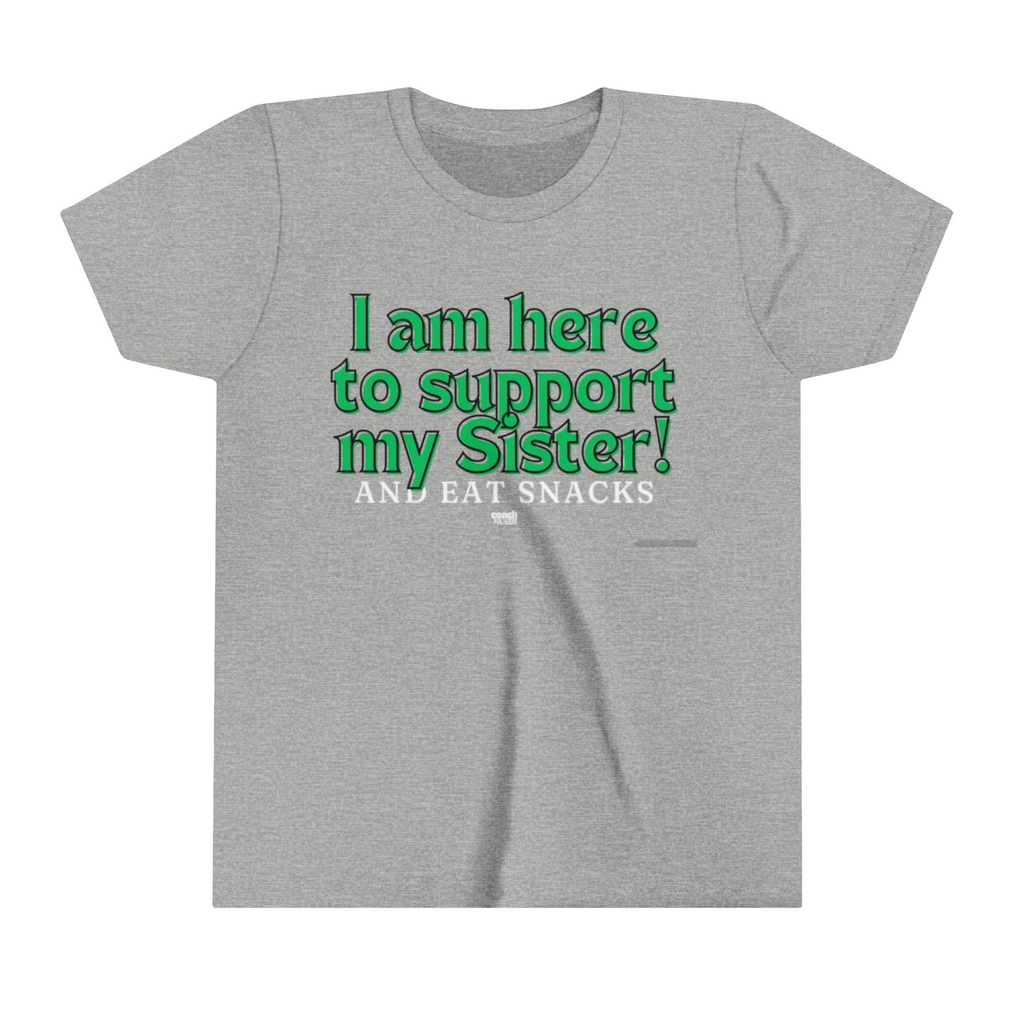 Sister Snack Support-Green (Youth Short Sleeve Tee)