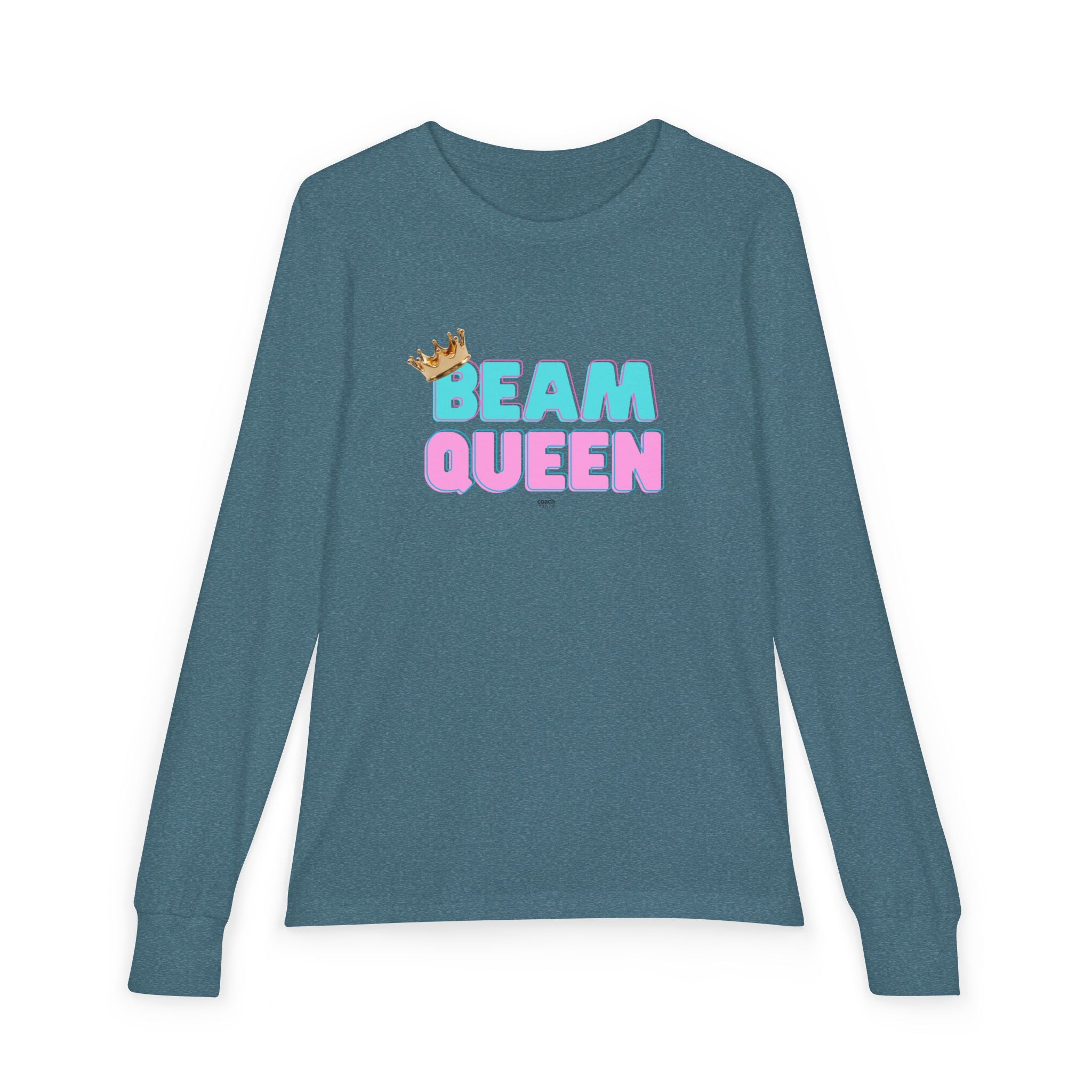Beam Queen Long Sleeve Shirt - Aqua/Pink (Youth)