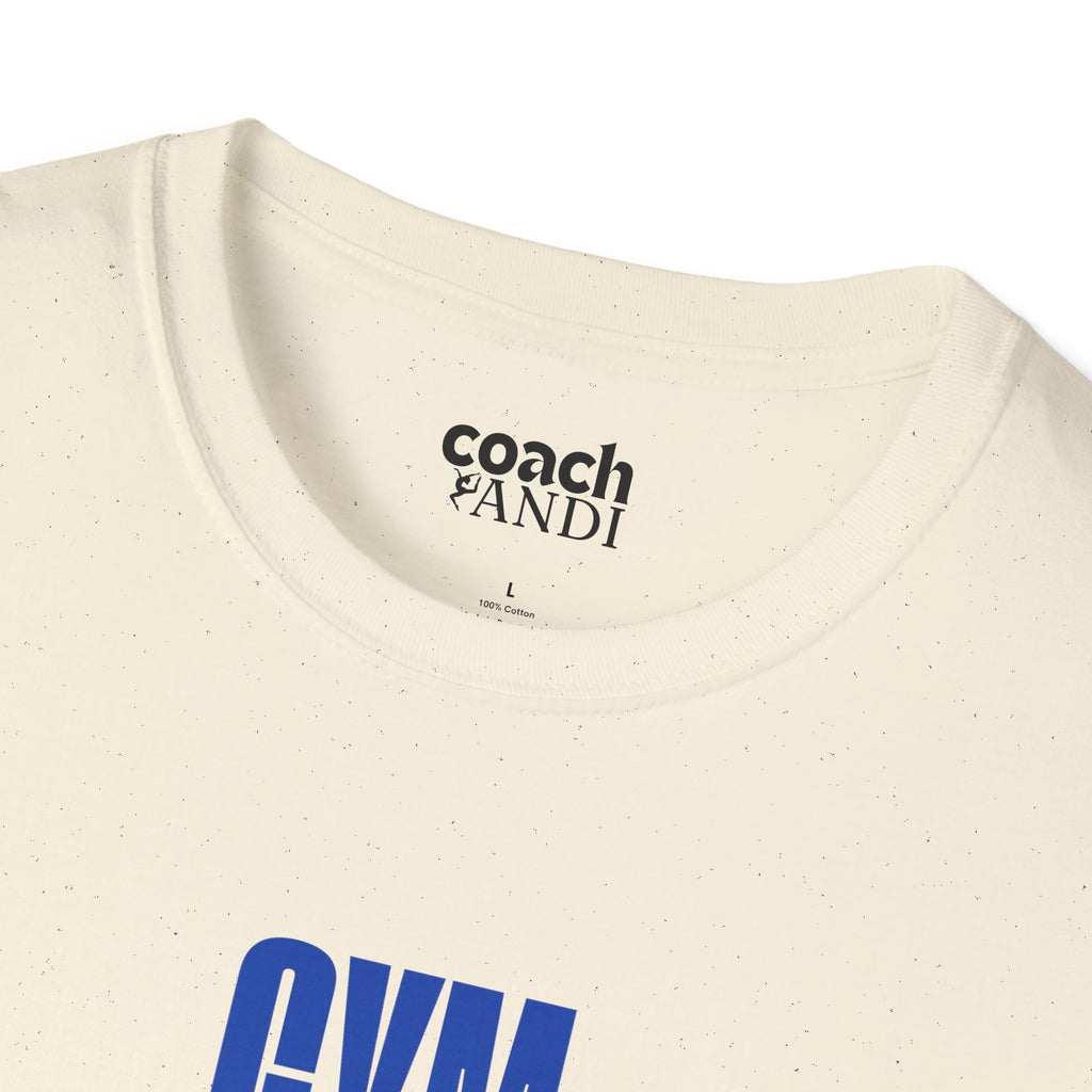 GYMnastics Tshirt - Blue/Lime (Adult)