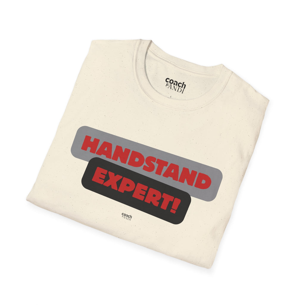 Handstand Expert Tshirt - Red/Black (Adult)