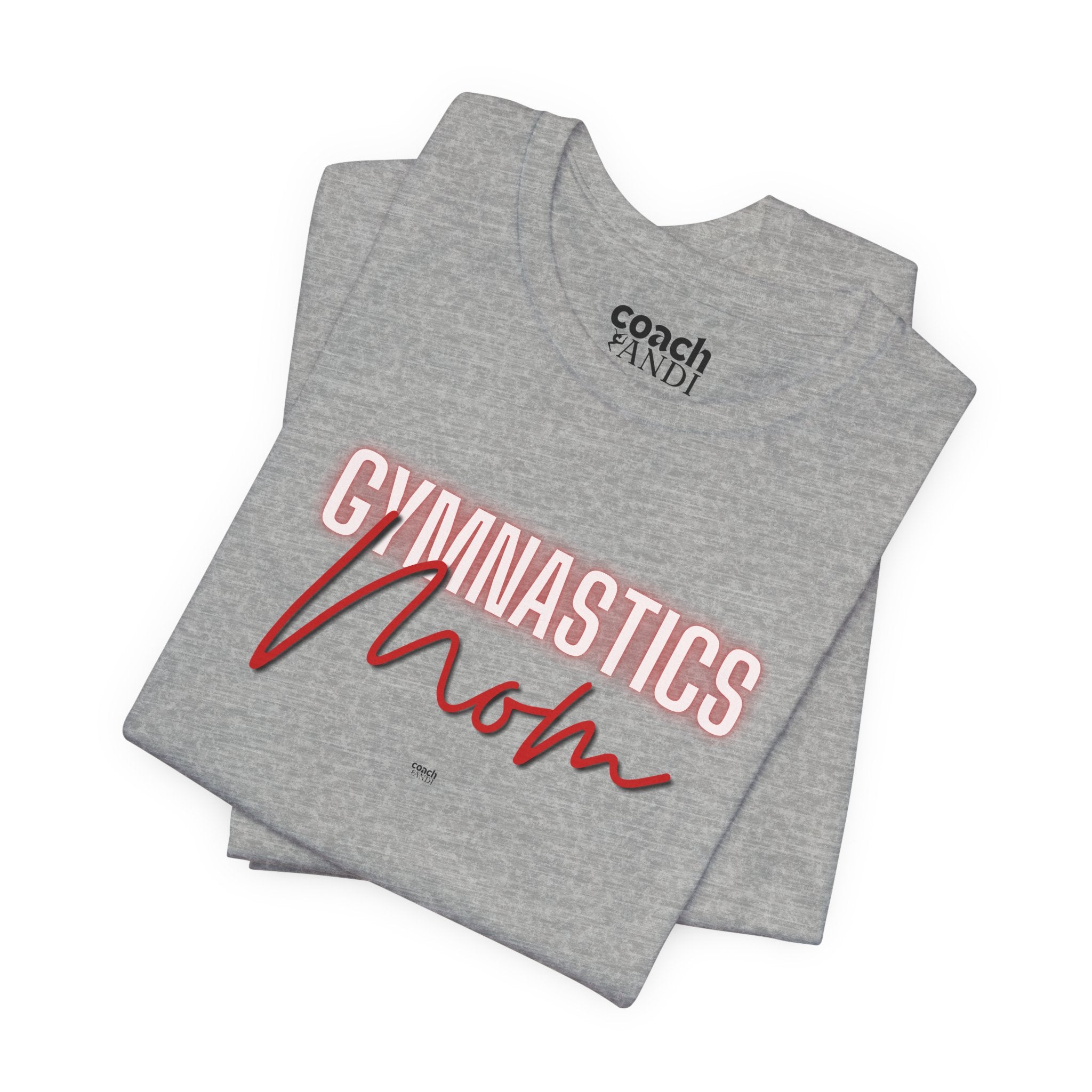 Glow Gym Mom Tshirt - Red (Adult)