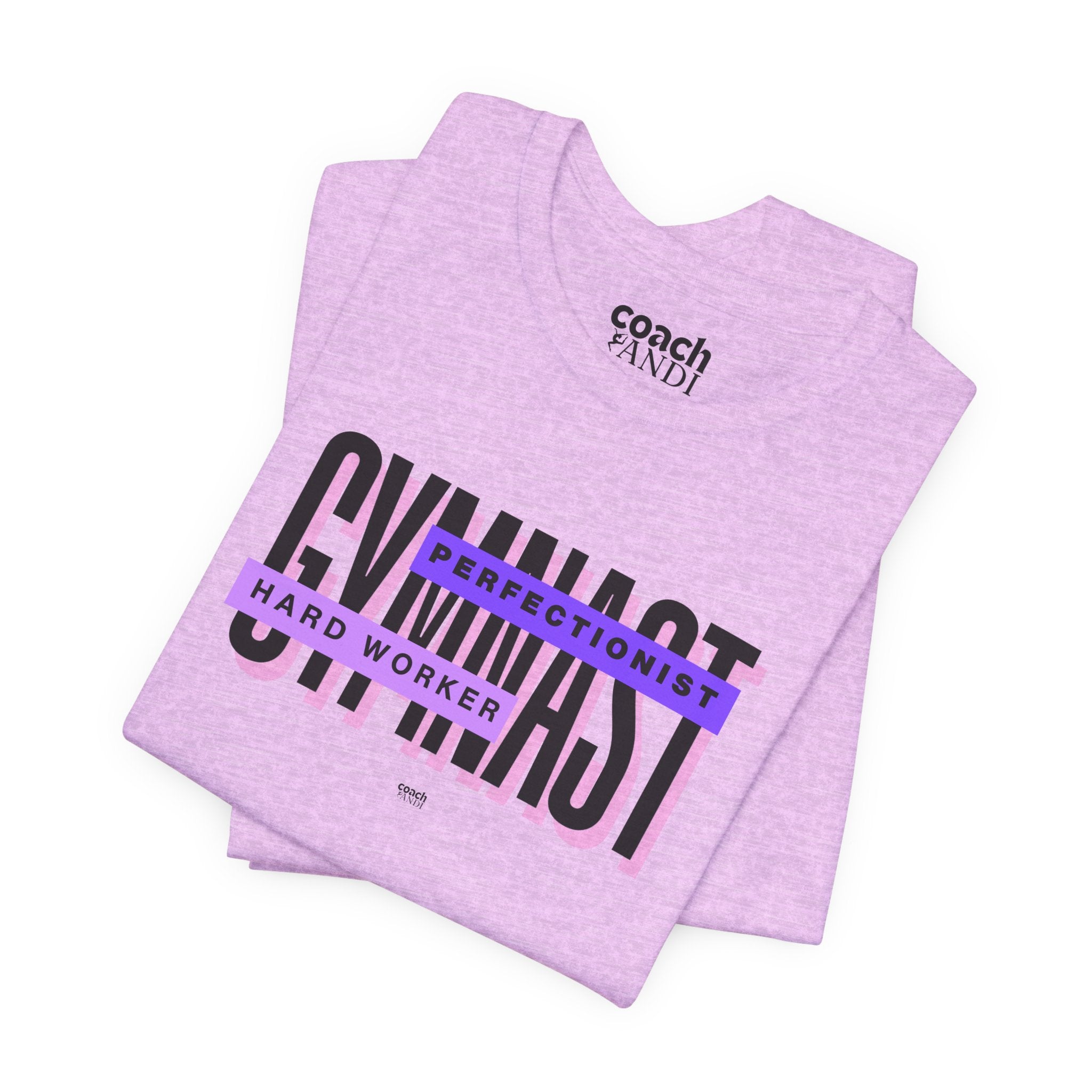 Gymnast Hard Worker Tshirt - Purple (Adult)