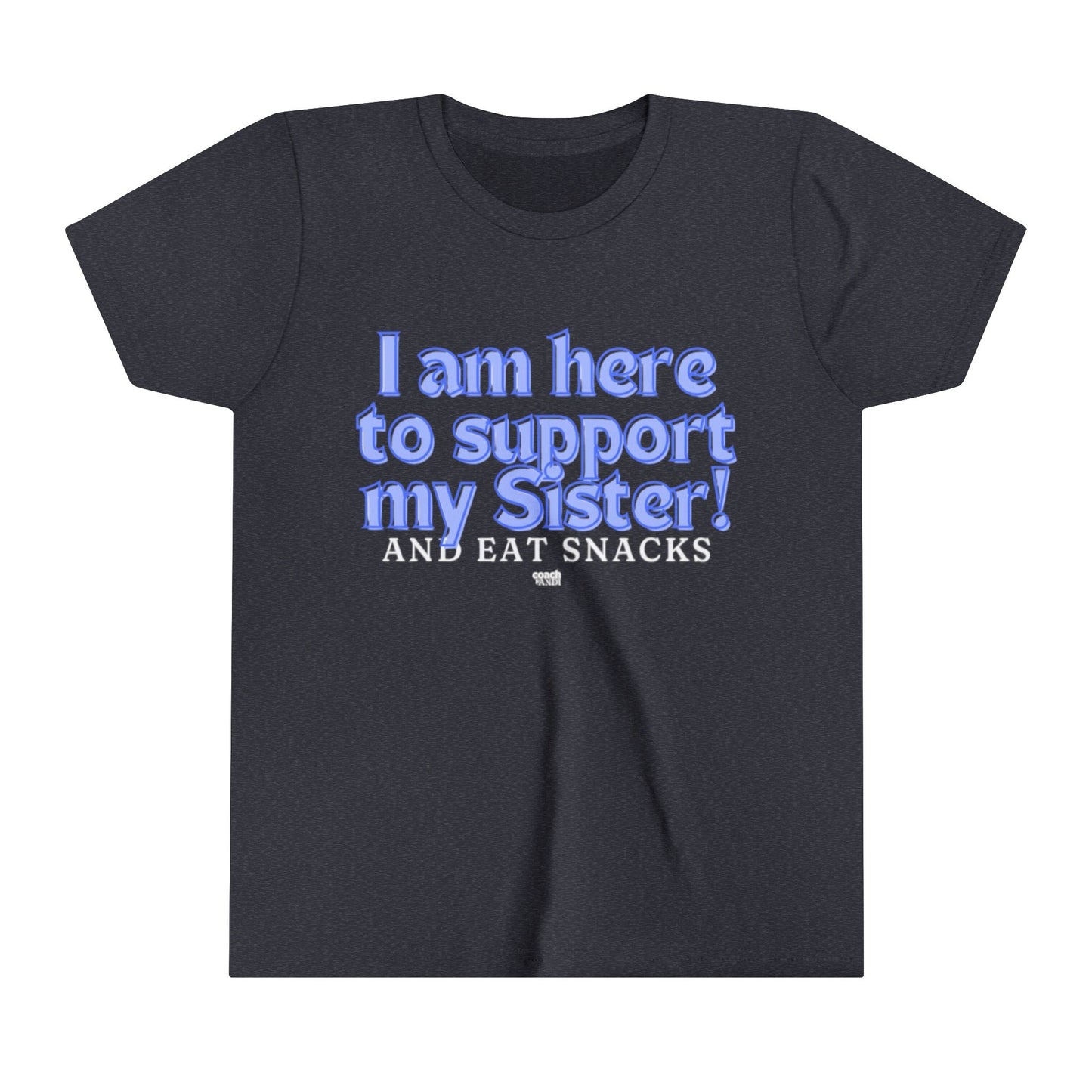 Sister Snack Support-Blue (Youth Short Sleeve Tee)