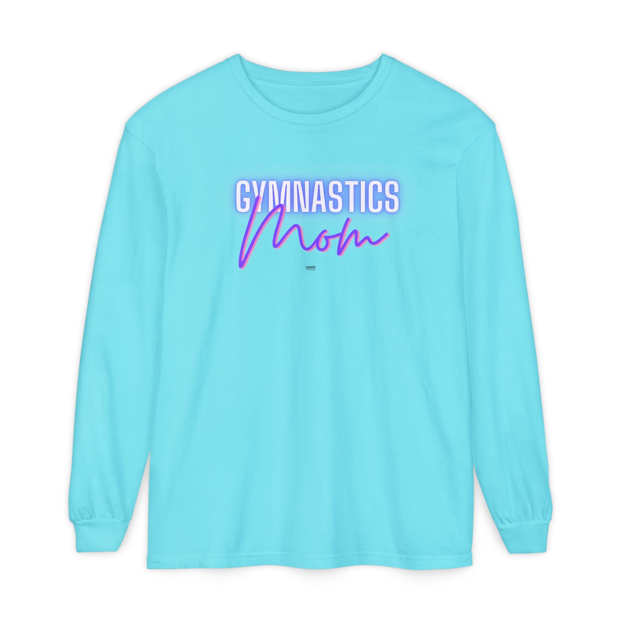 Glow Gym Mom Long Sleeve Shirt - Purple/Pink (Adult)