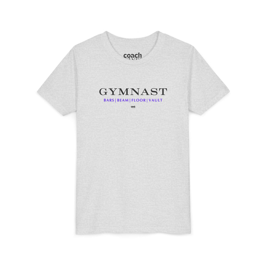 GYMNAST (Bars Beam Floor Vault) Tshirt - Purple (Youth)