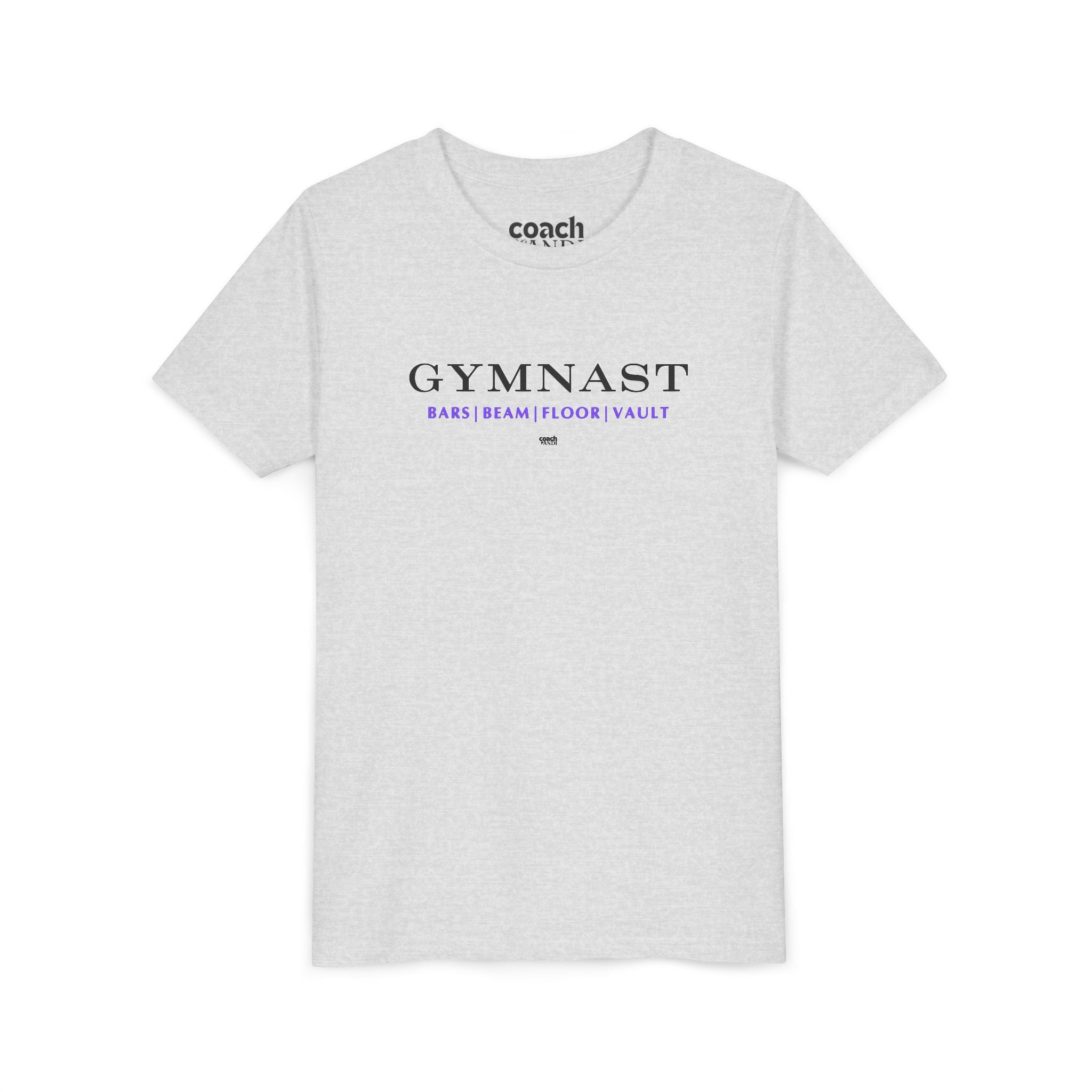 GYMNAST (Bars Beam Floor Vault) Tshirt - Purple (Youth)