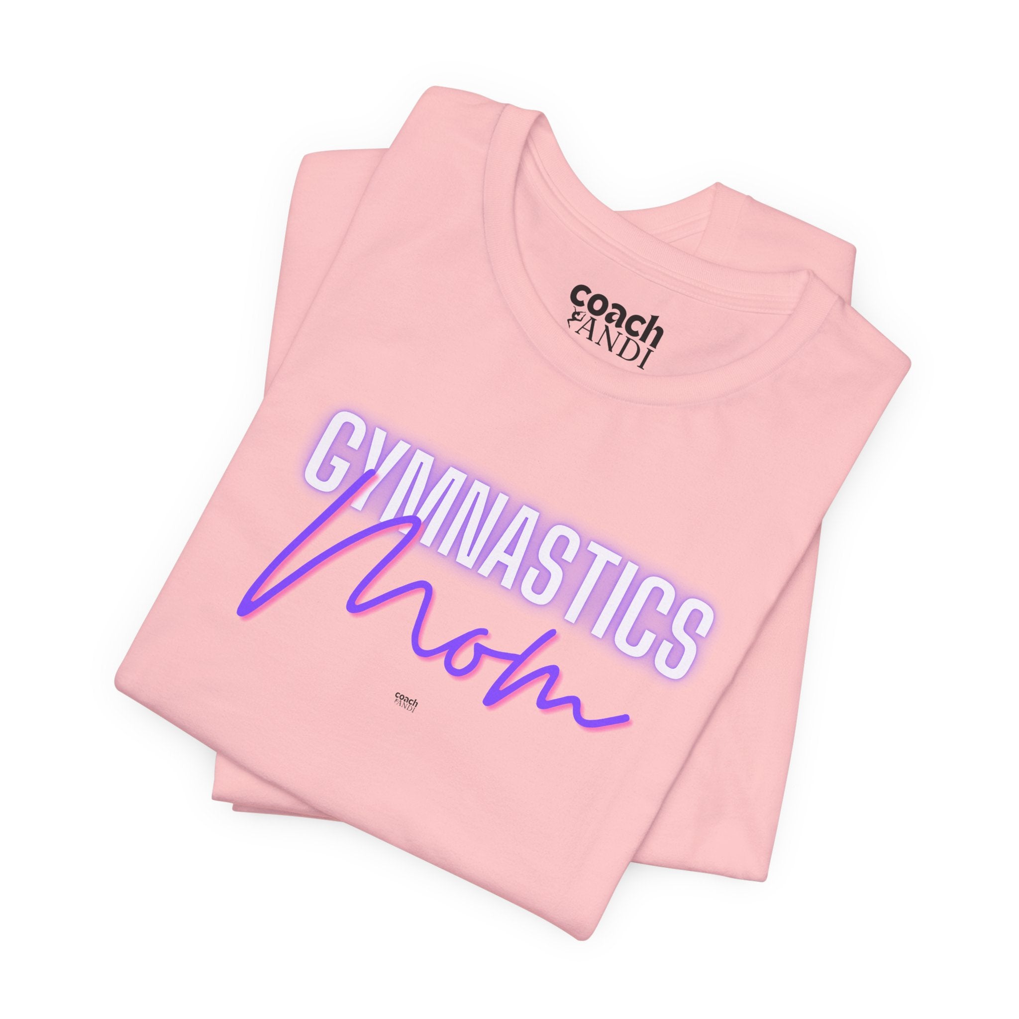 Glow Gym Mom Tshirt - Purple/Pink (Adult)
