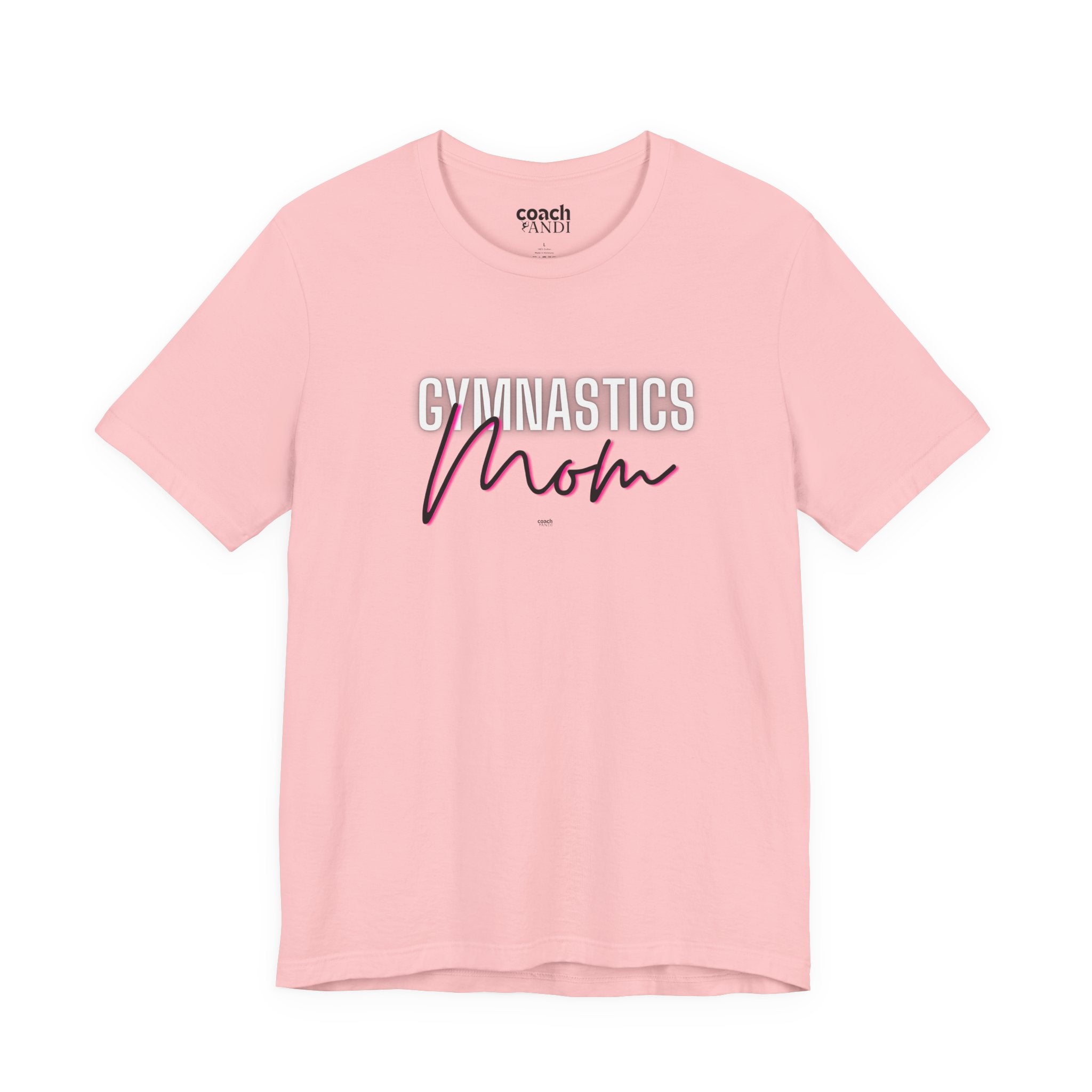 Glow Gym Mom Tshirt - Black/Pink (Adult)