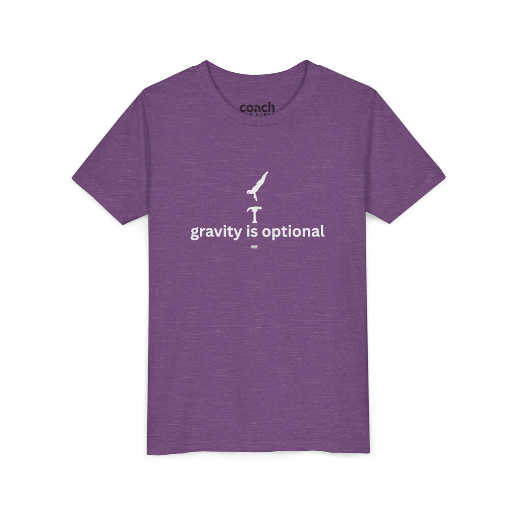 Gravity is Optional Tshirt - White Font (Youth)