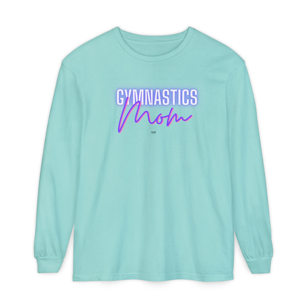 Glow Gym Mom Long Sleeve Shirt - Purple/Pink (Adult)