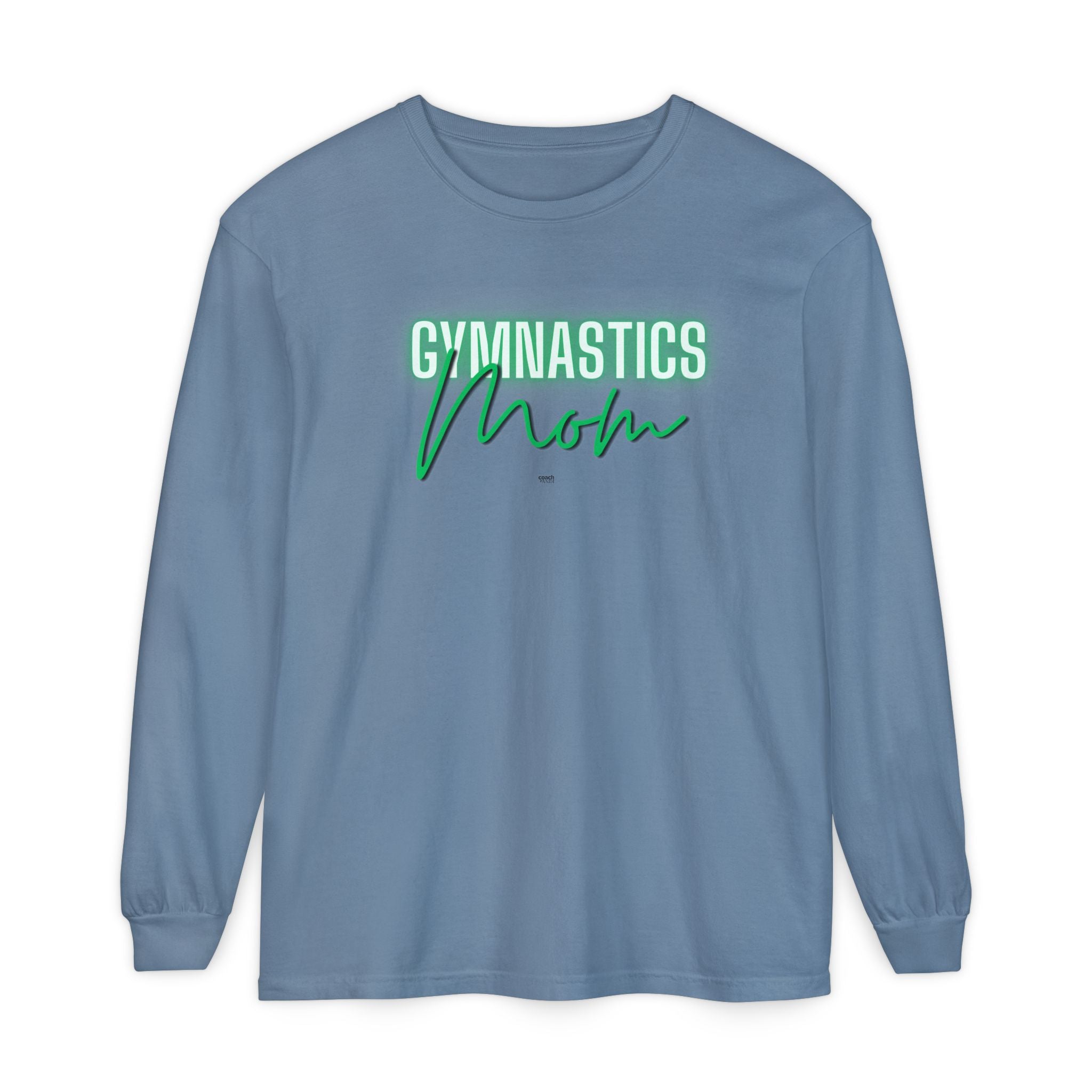 Glow Gym Mom Long Sleeve Shirt - Green (Adult)