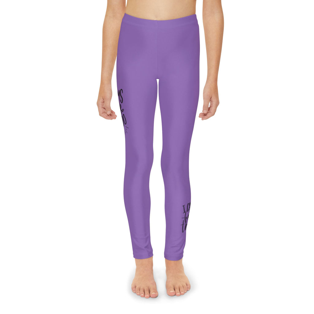 Dreams Dont Work Hard, You Do- Purple (Youth Full-Length Leggings (AOP)
