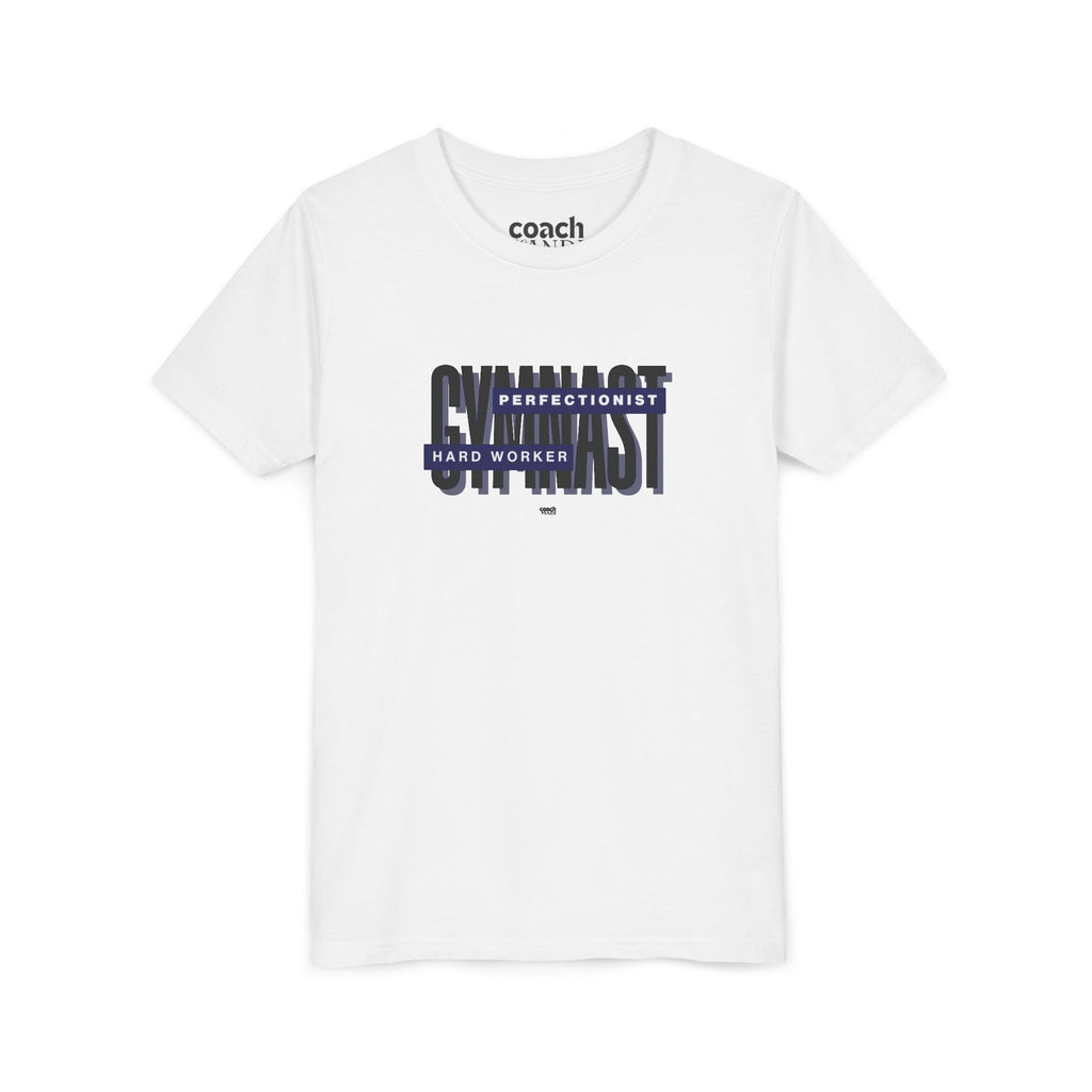 Gymnast Hard Worker Tshirt - Navy (Youth)
