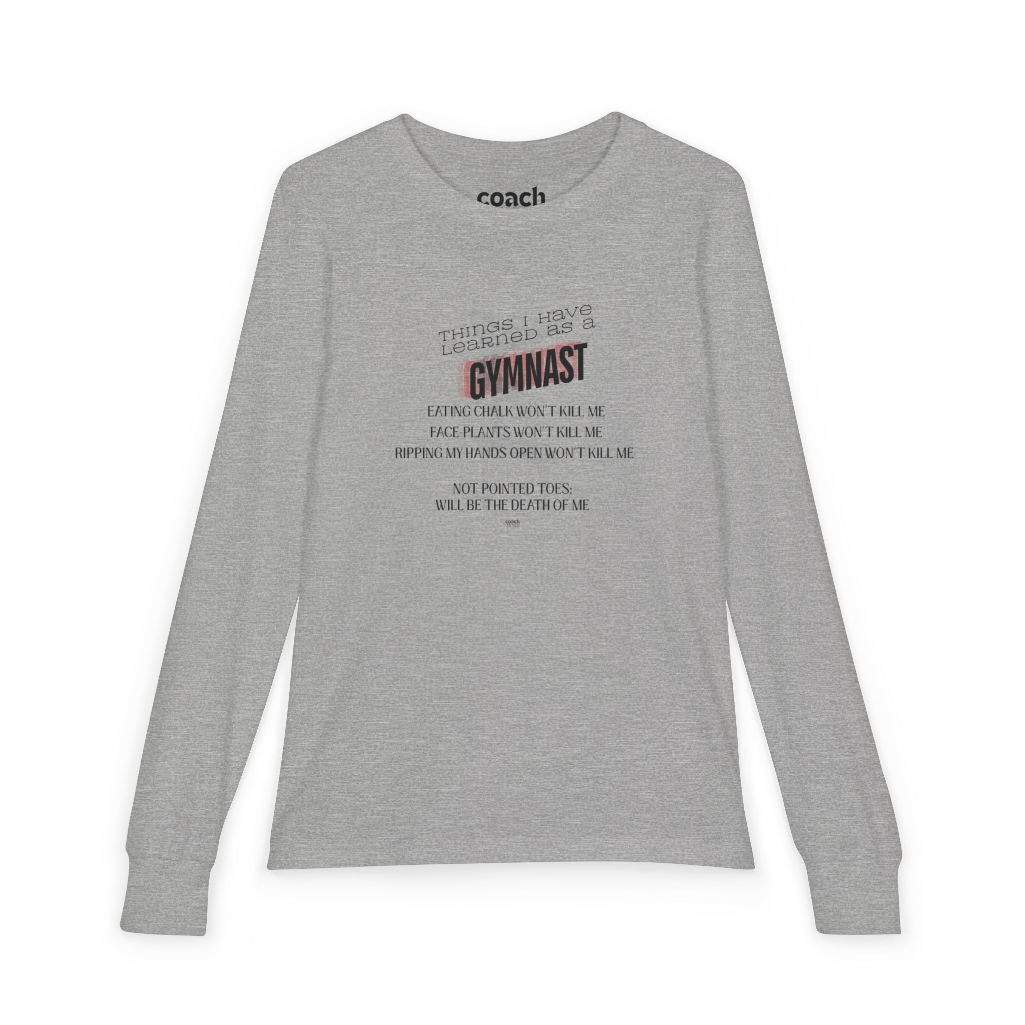 Things I Learned as a Gymnast Long Sleeve Shirt - Red (Youth)