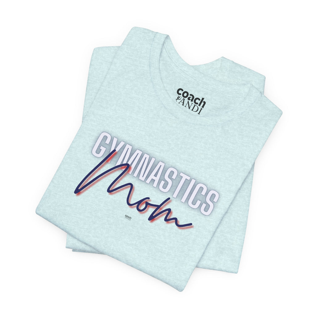 Glow Gym Mom Tshirt - Blue/Red (Adult)