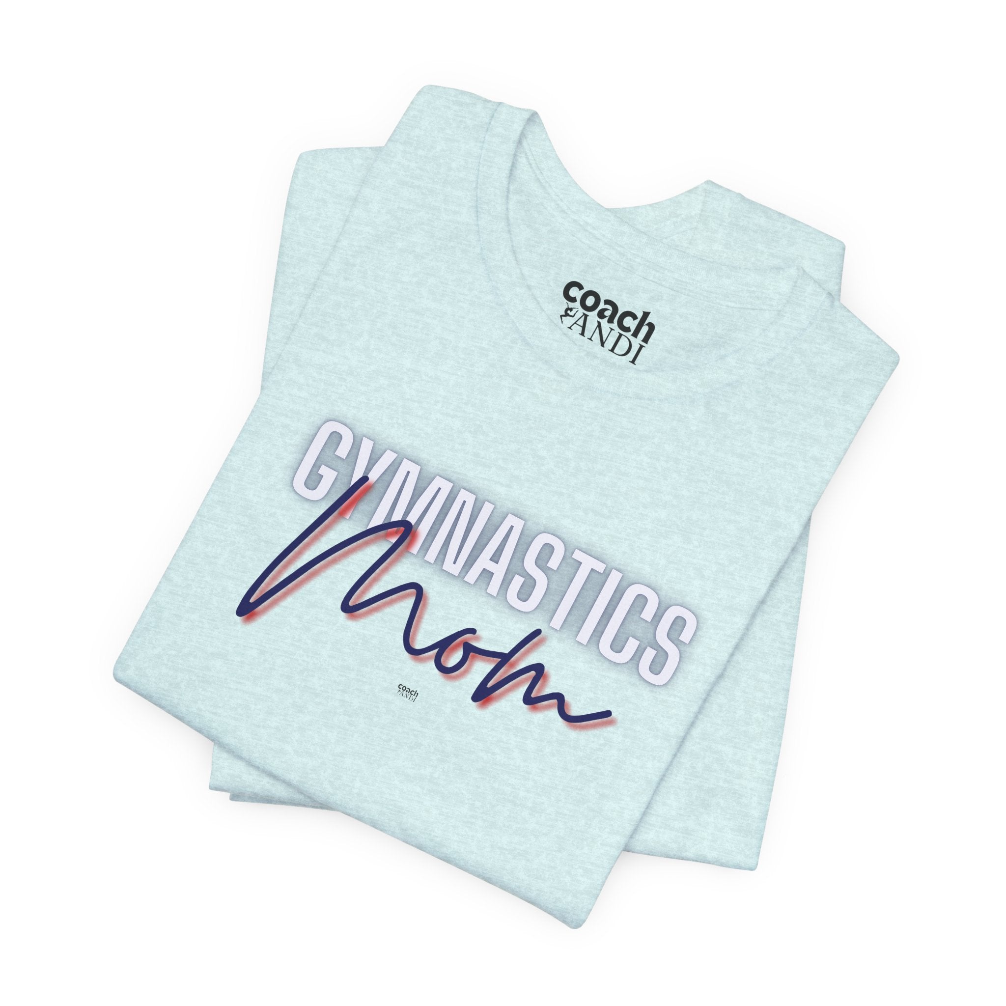 Glow Gym Mom Tshirt - Blue/Red (Adult)