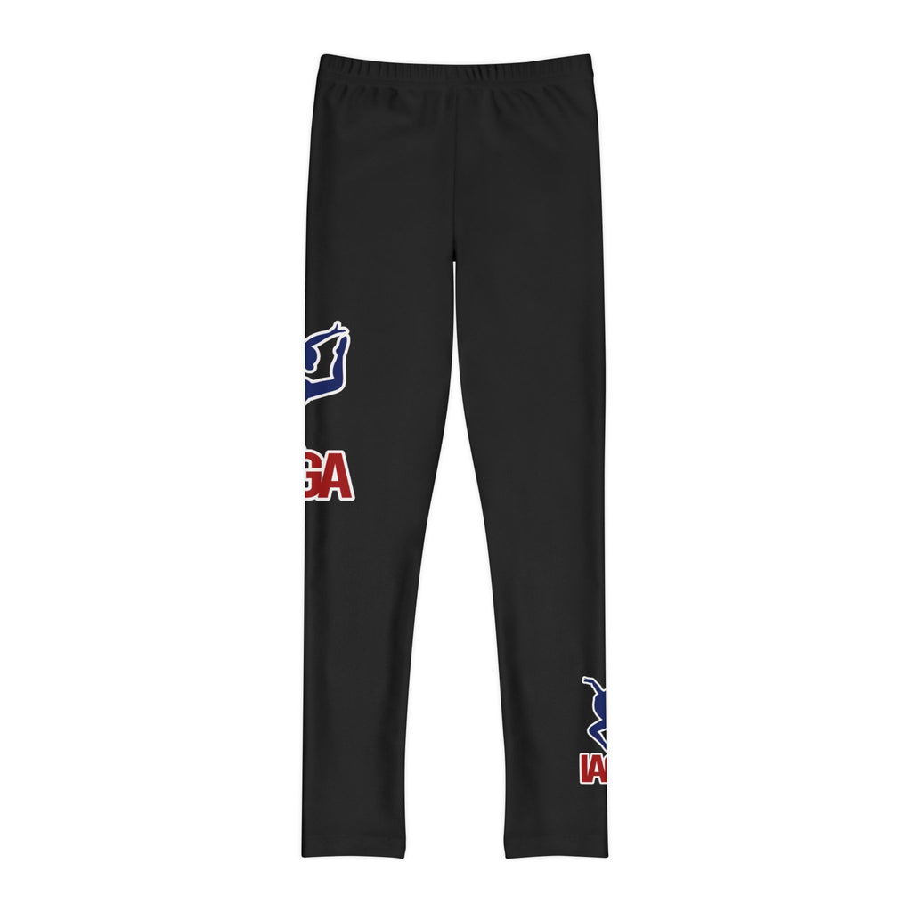 IAGA TEAM Dual Logo (Youth Full-Length Leggings (AOP)