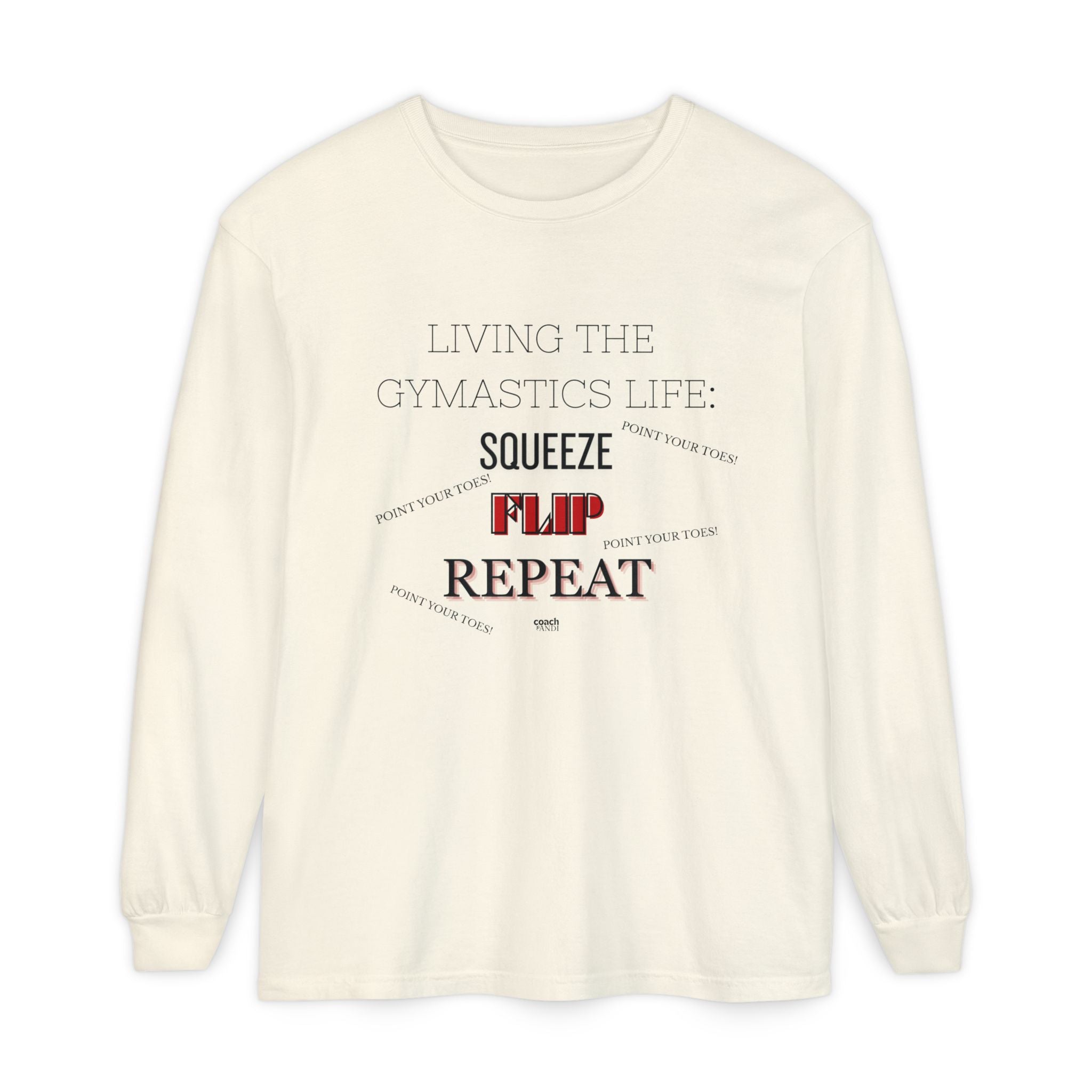 Squeeze Flip Repeat - Red (Adult Longsleeve Shirt)