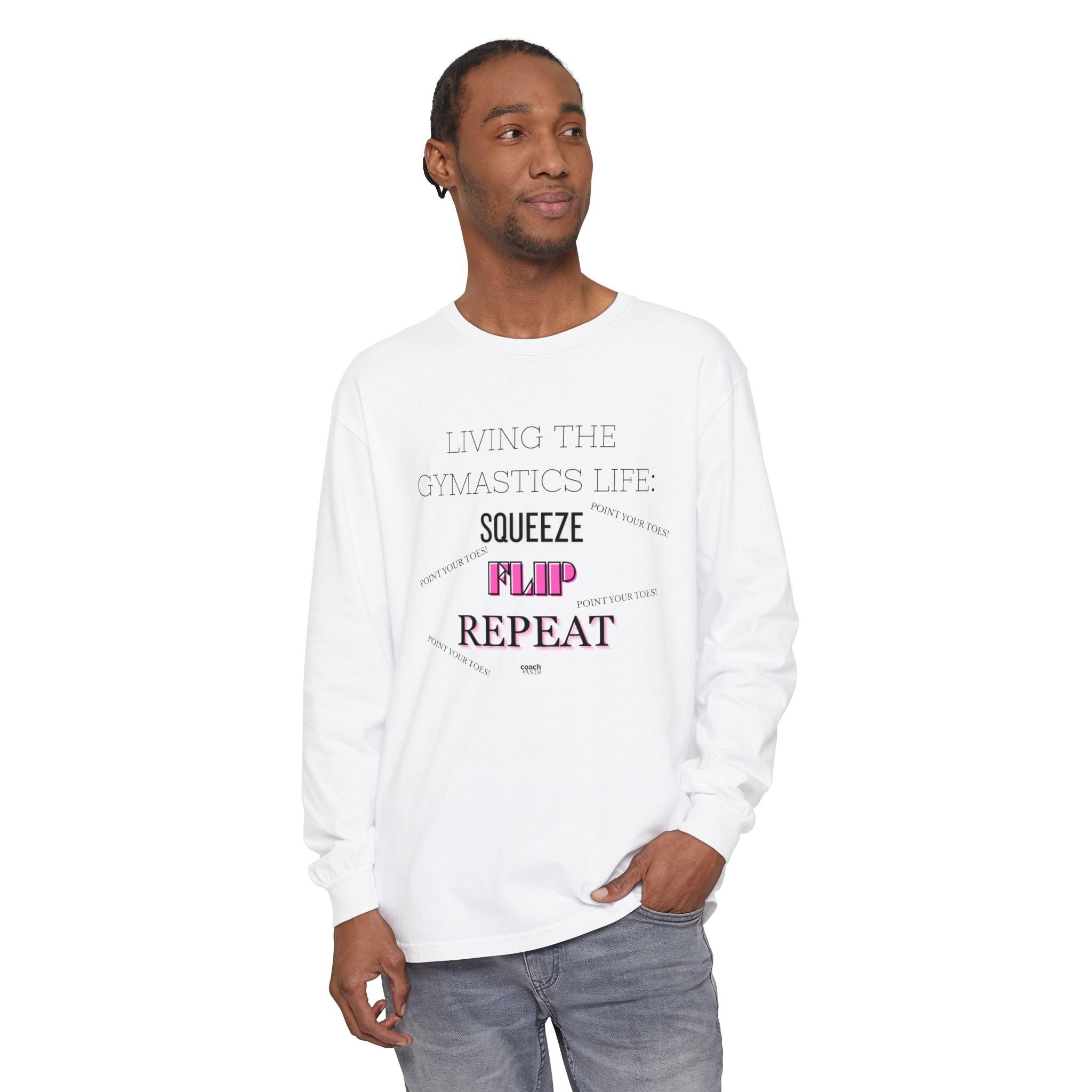 Squeeze Flip Repeat -Pink (Adult Longsleeve Shirt)