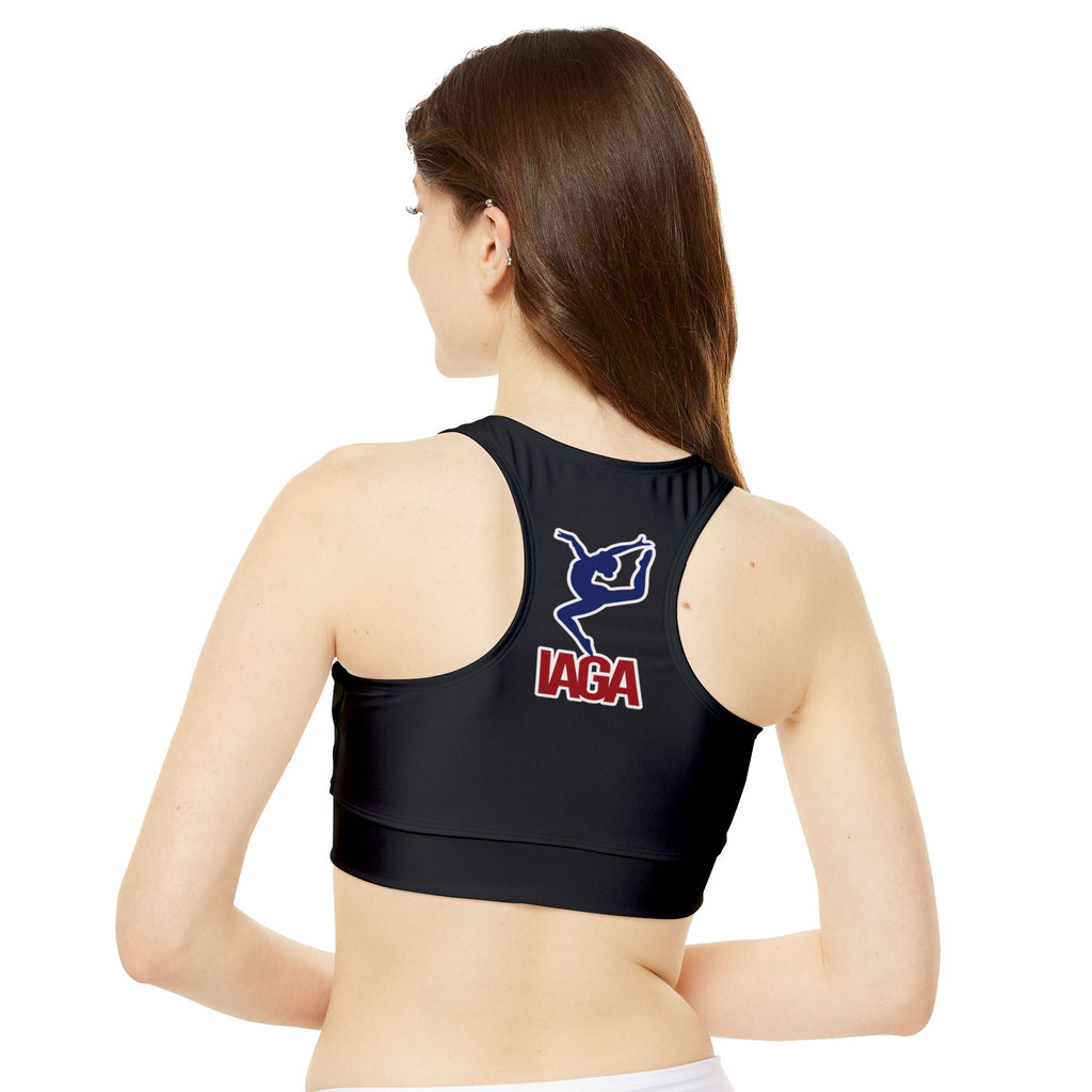 Team IAGA (Adult Size High Neck Crop Bikini Top (AOP)