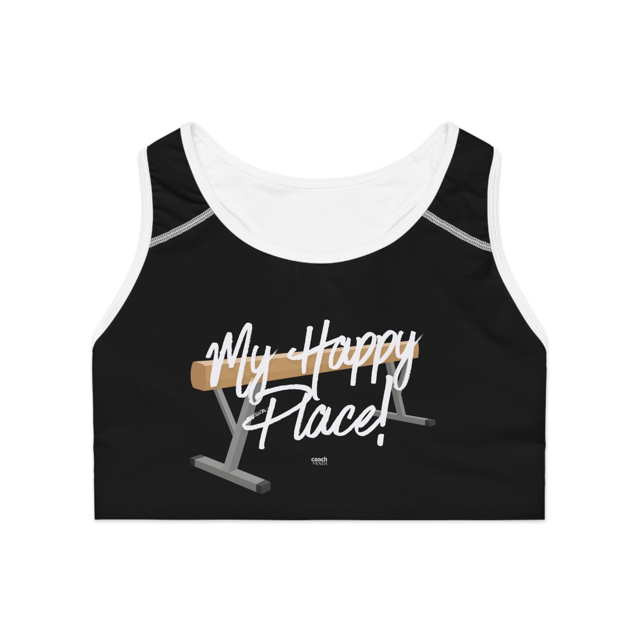 My Happy Place Beam Sports Bra