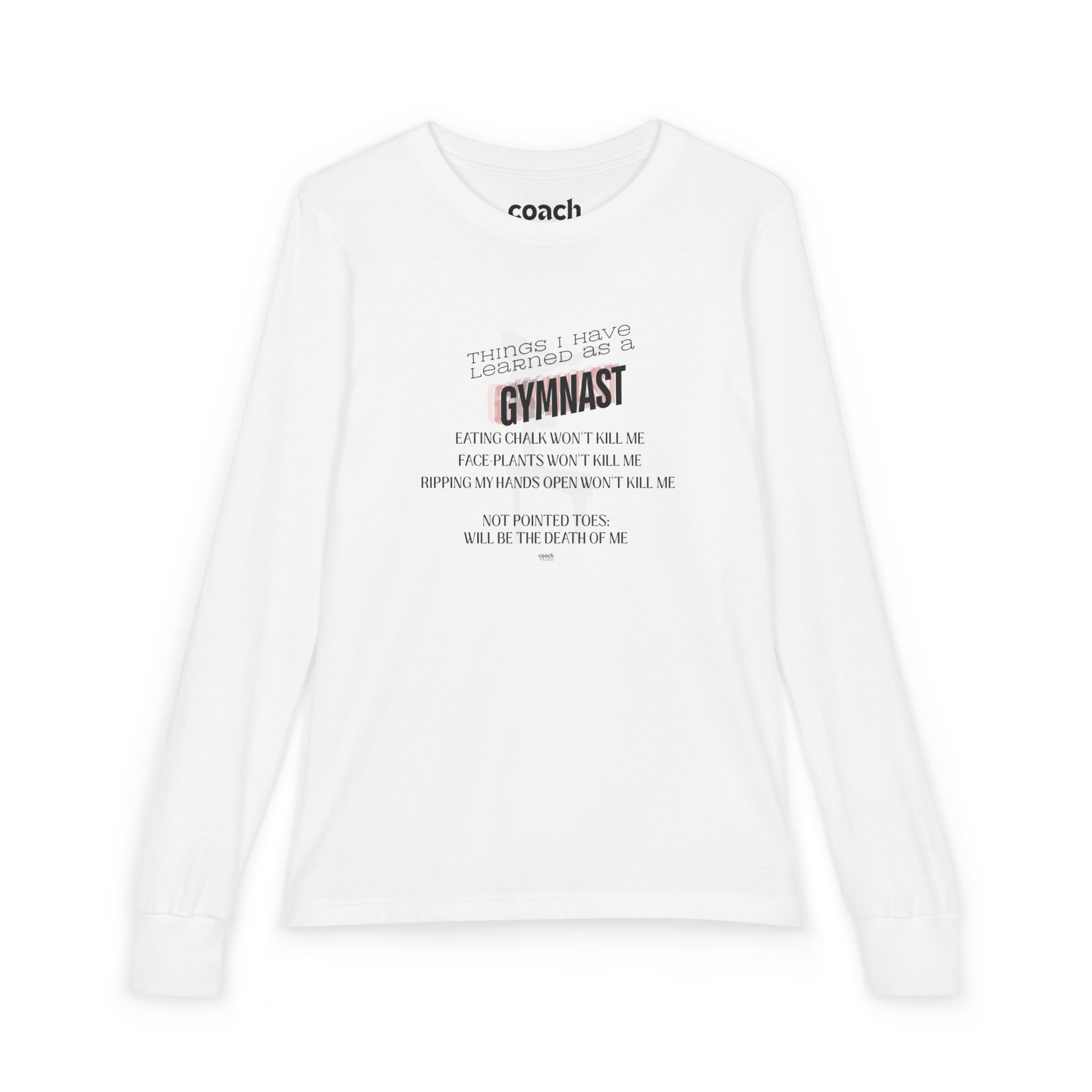 Things I Learned as a Gymnast Long Sleeve Shirt - Red (Youth)
