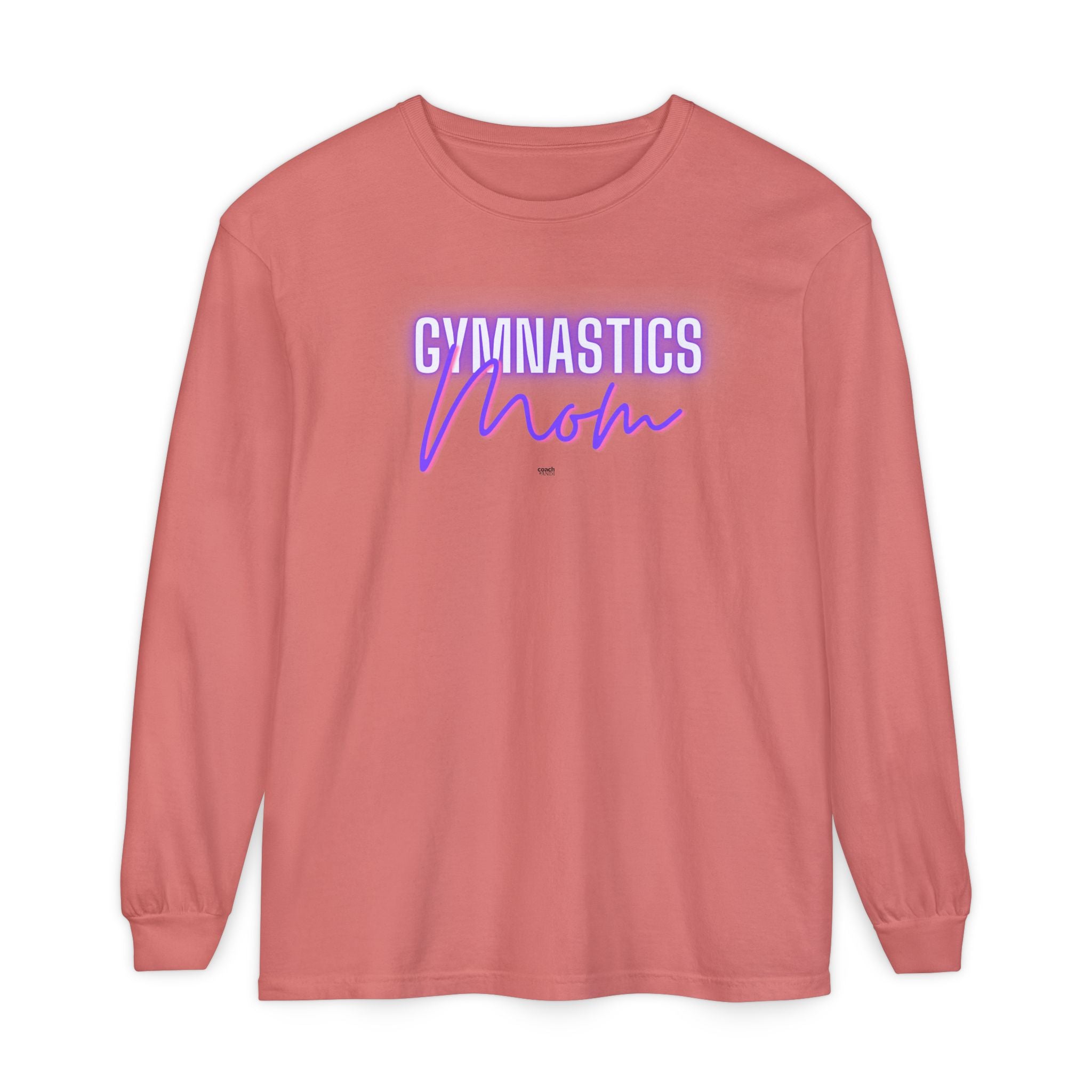 Glow Gym Mom Long Sleeve Shirt - Purple/Pink (Adult)