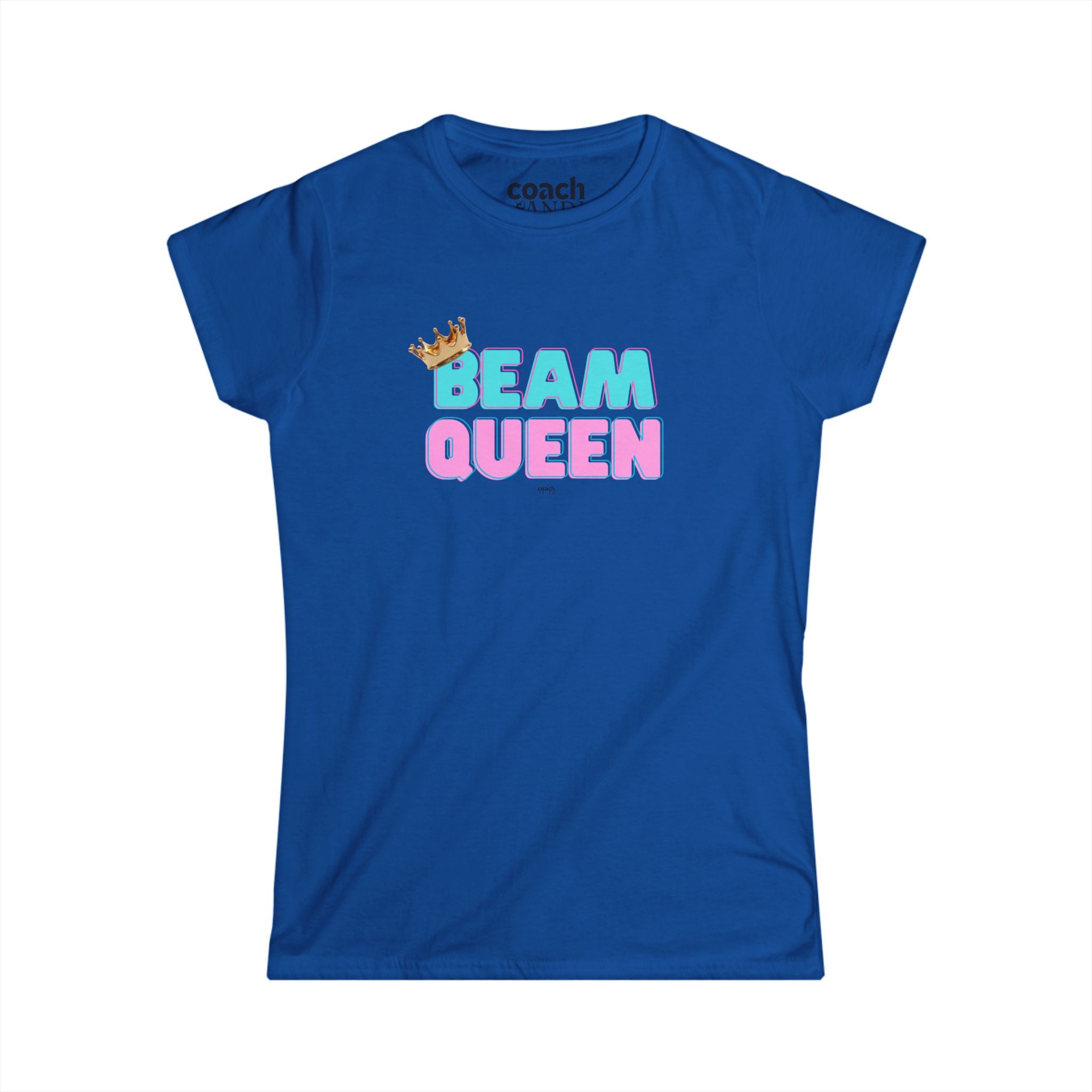 Beam Queen T-Shirt - Aqua/Pink
