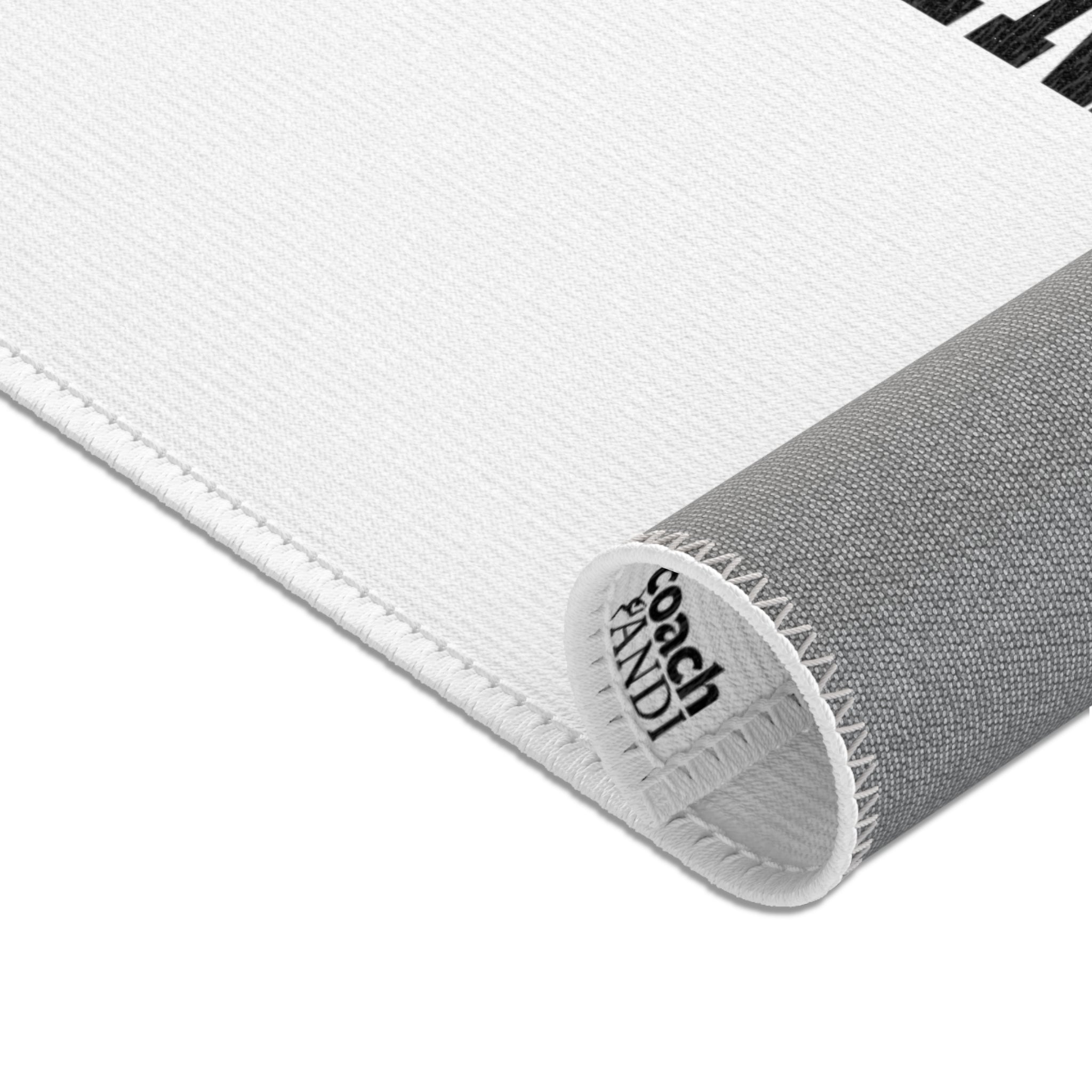 Peace, Love, Gymnastics-White (Area Rugs)
