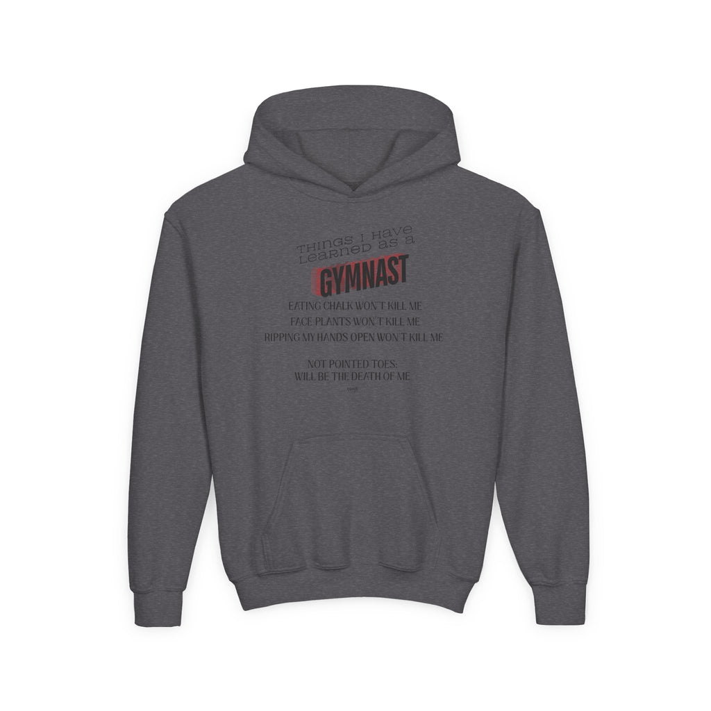 Things I learned as a Gymnast Hoodie - Red (Youth)