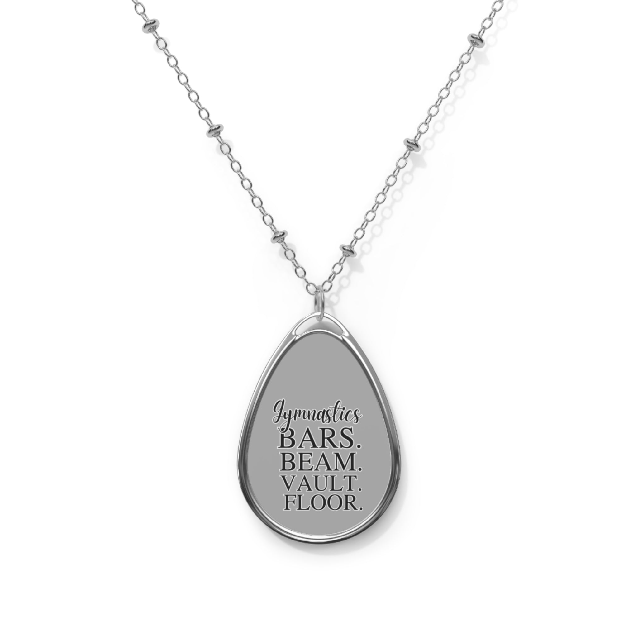Gymnastics (4 Events) Oval Necklace