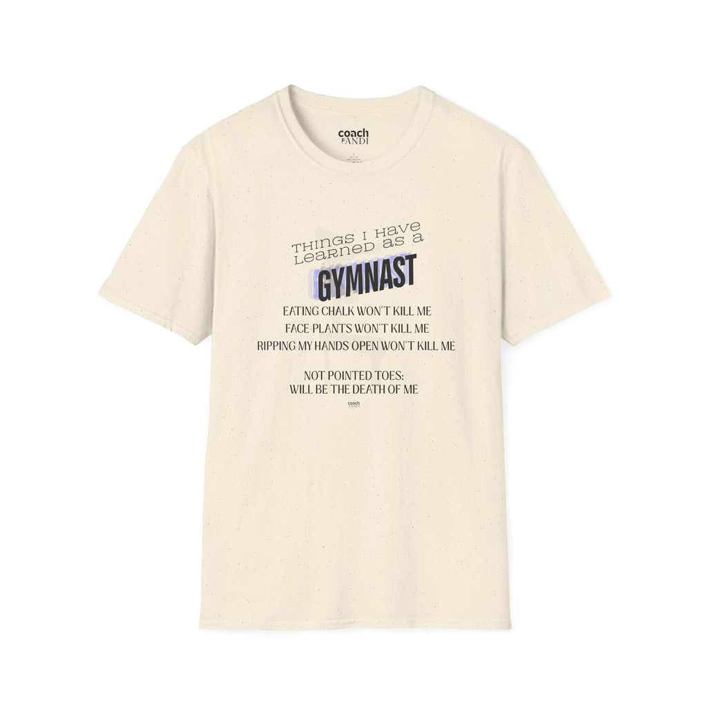 Things I Learned as a Gymnast Tshirt - Blue (Adult)