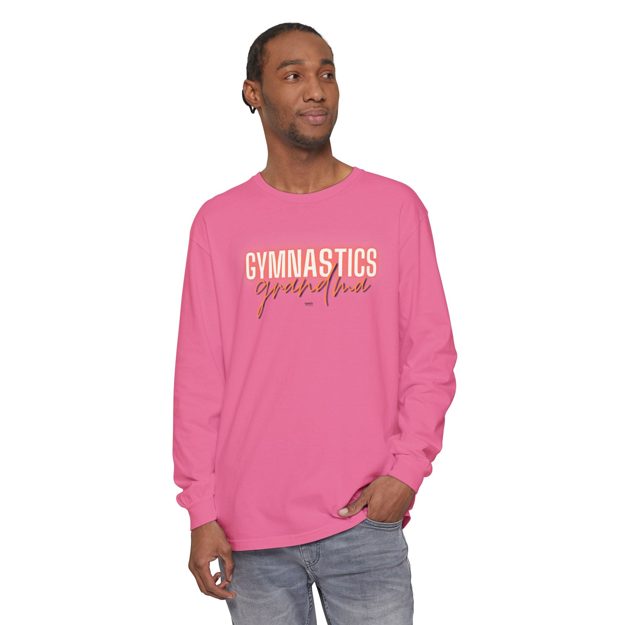 Glow Gym Gma Long Sleeve Shirt - Orange/Blue (Adult)