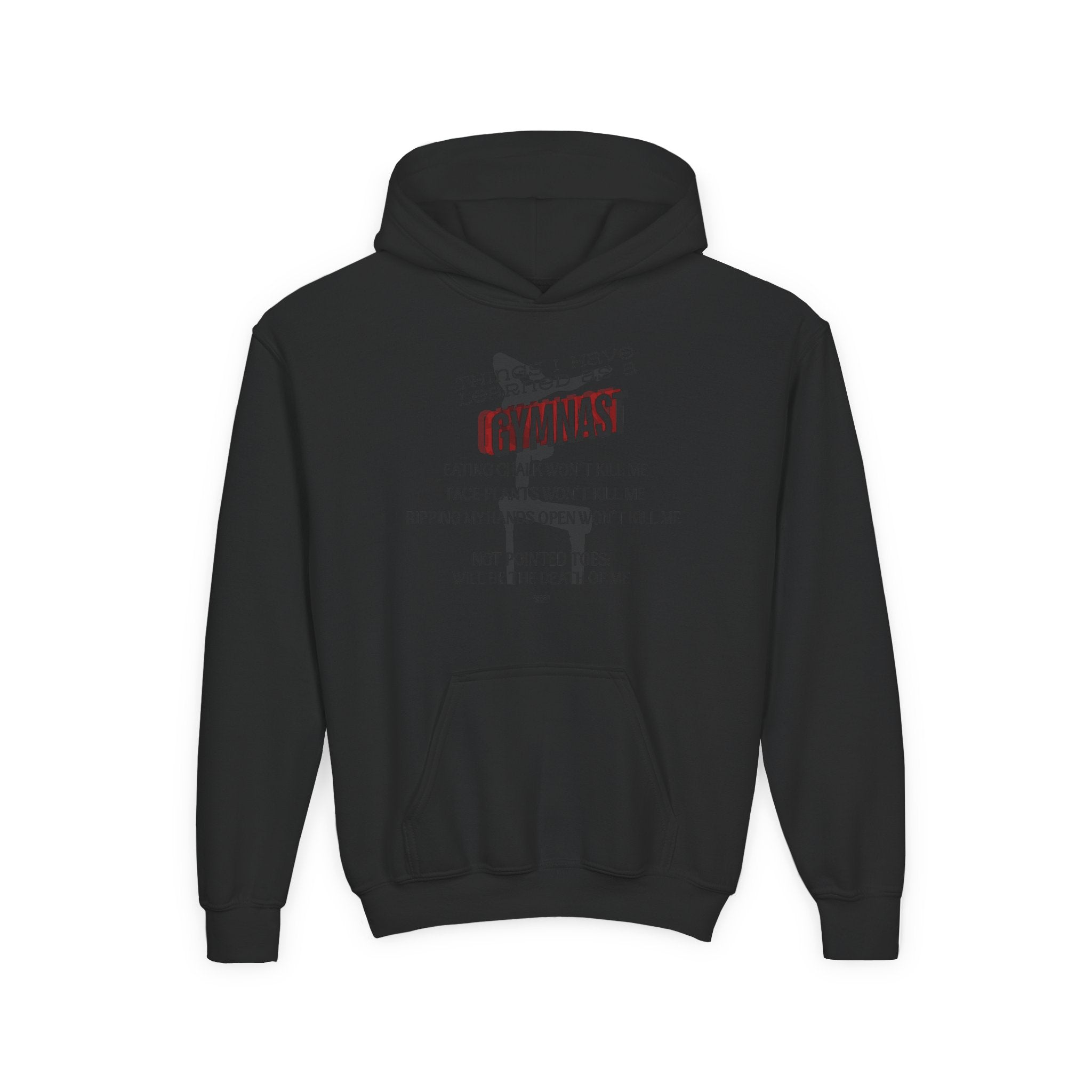 Things I learned as a Gymnast Hoodie - Red (Youth)
