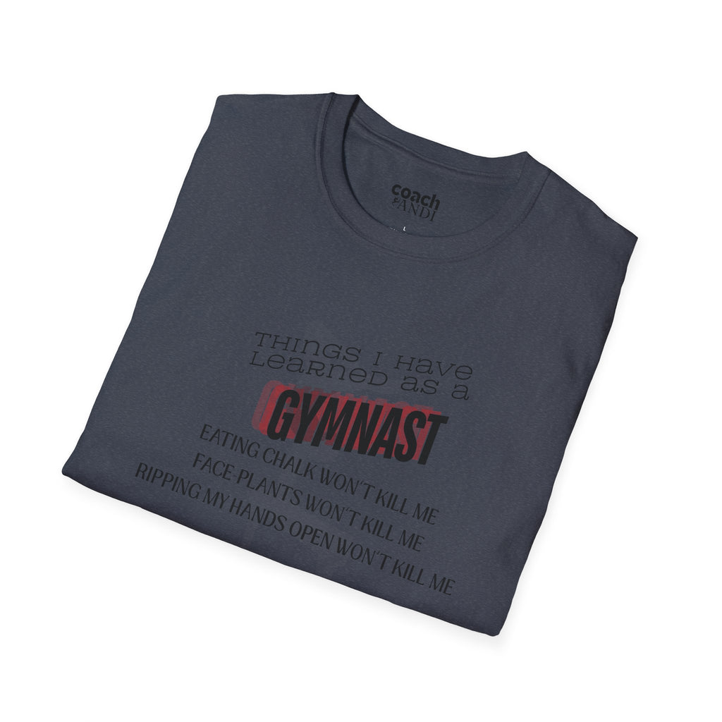 Things I Learned as a Gymnast Tshirt - Red (Adult)