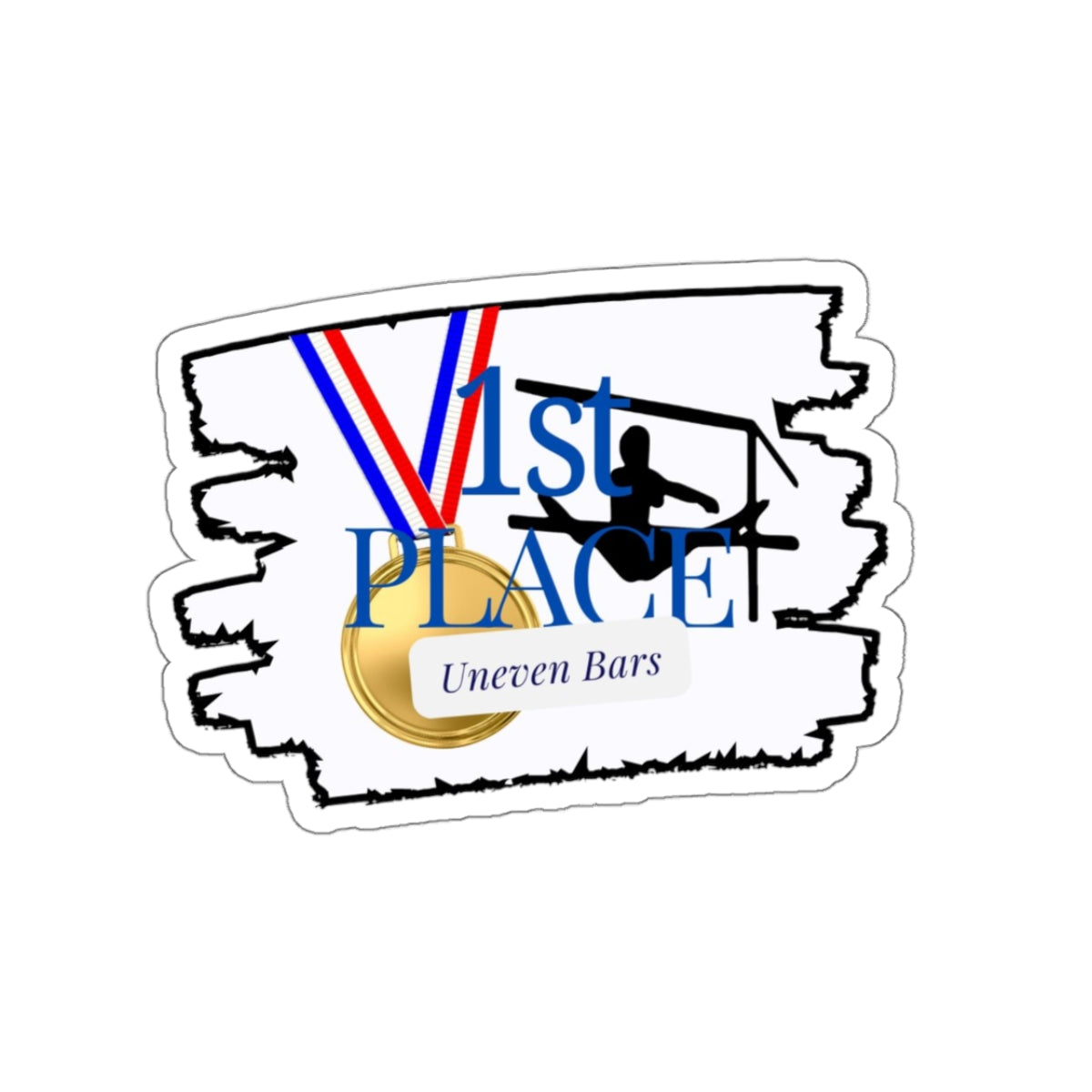 1st Place Bars (Kiss-Cut Stickers)