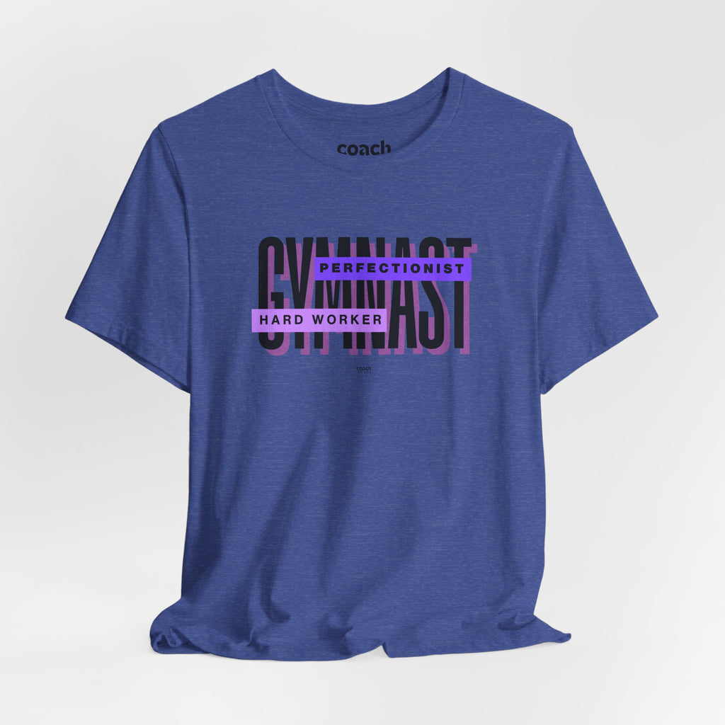 Gymnast Hard Worker Tshirt - Purple (Adult)