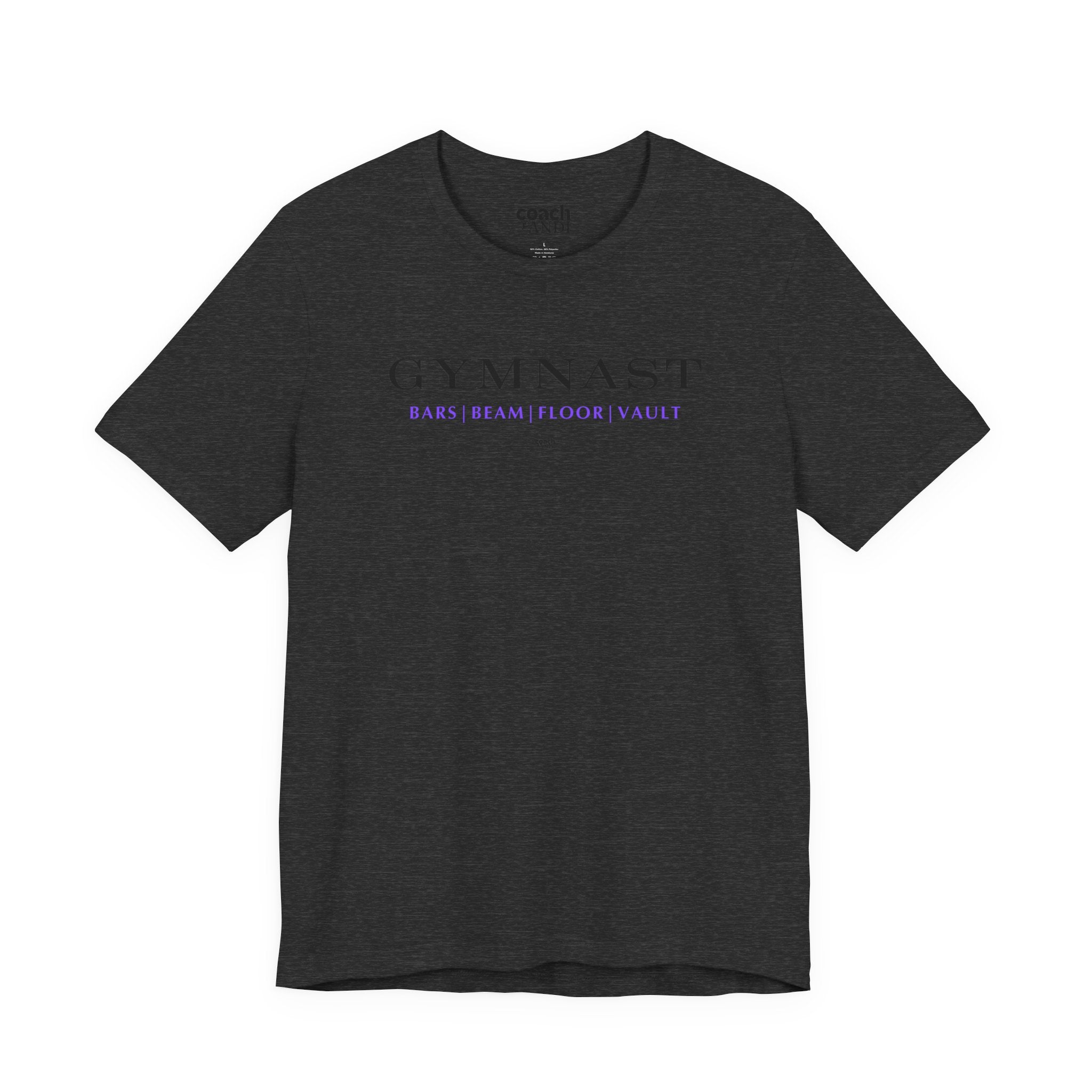 GYMNAST (Bars Beam Floor Vault) Tshirt - Purple (Adult)