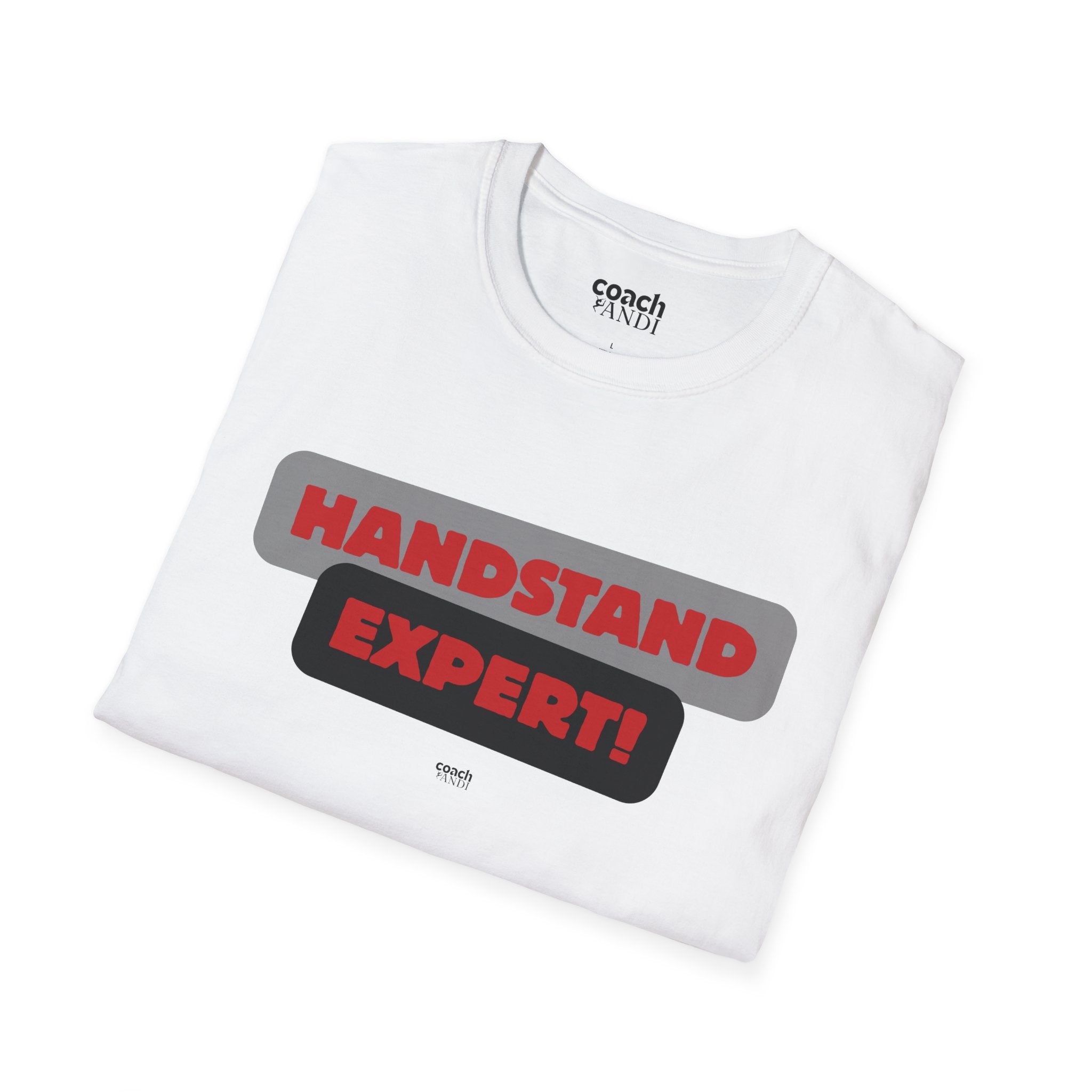 Handstand Expert Tshirt - Red/Black (Adult)