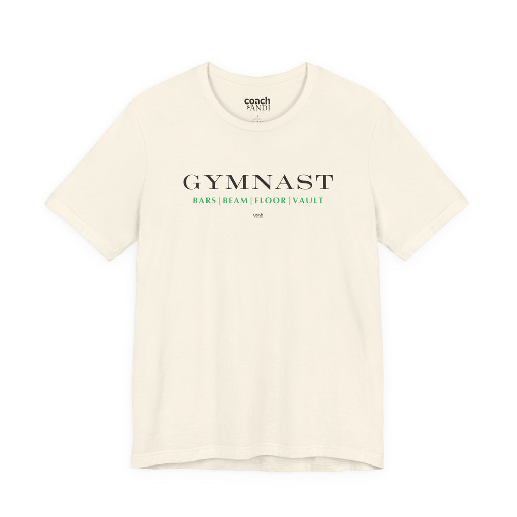 GYMNAST (Bars Beam Floor Vault) Tshirt - Green (Adult)