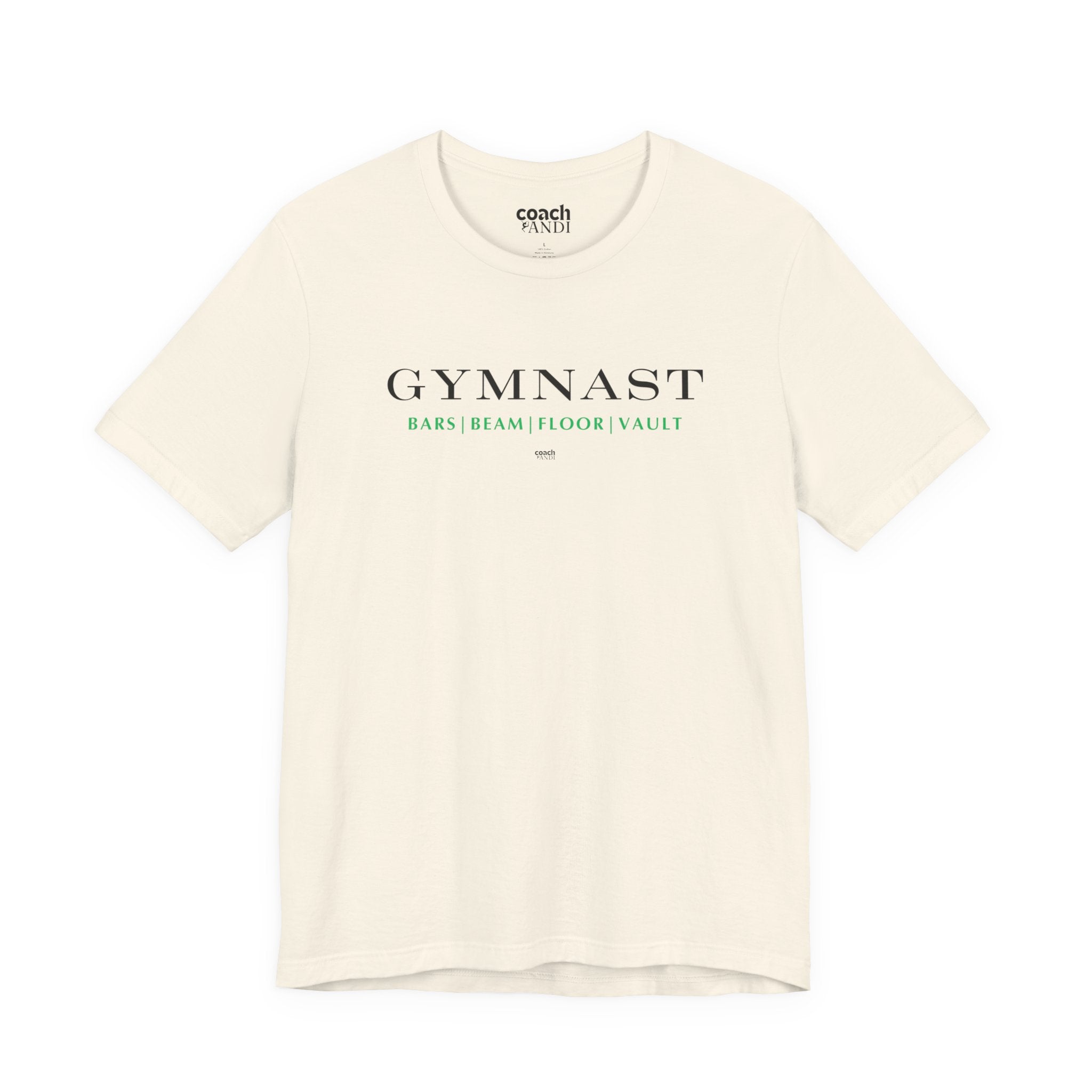 GYMNAST (Bars Beam Floor Vault) Tshirt - Green (Adult)