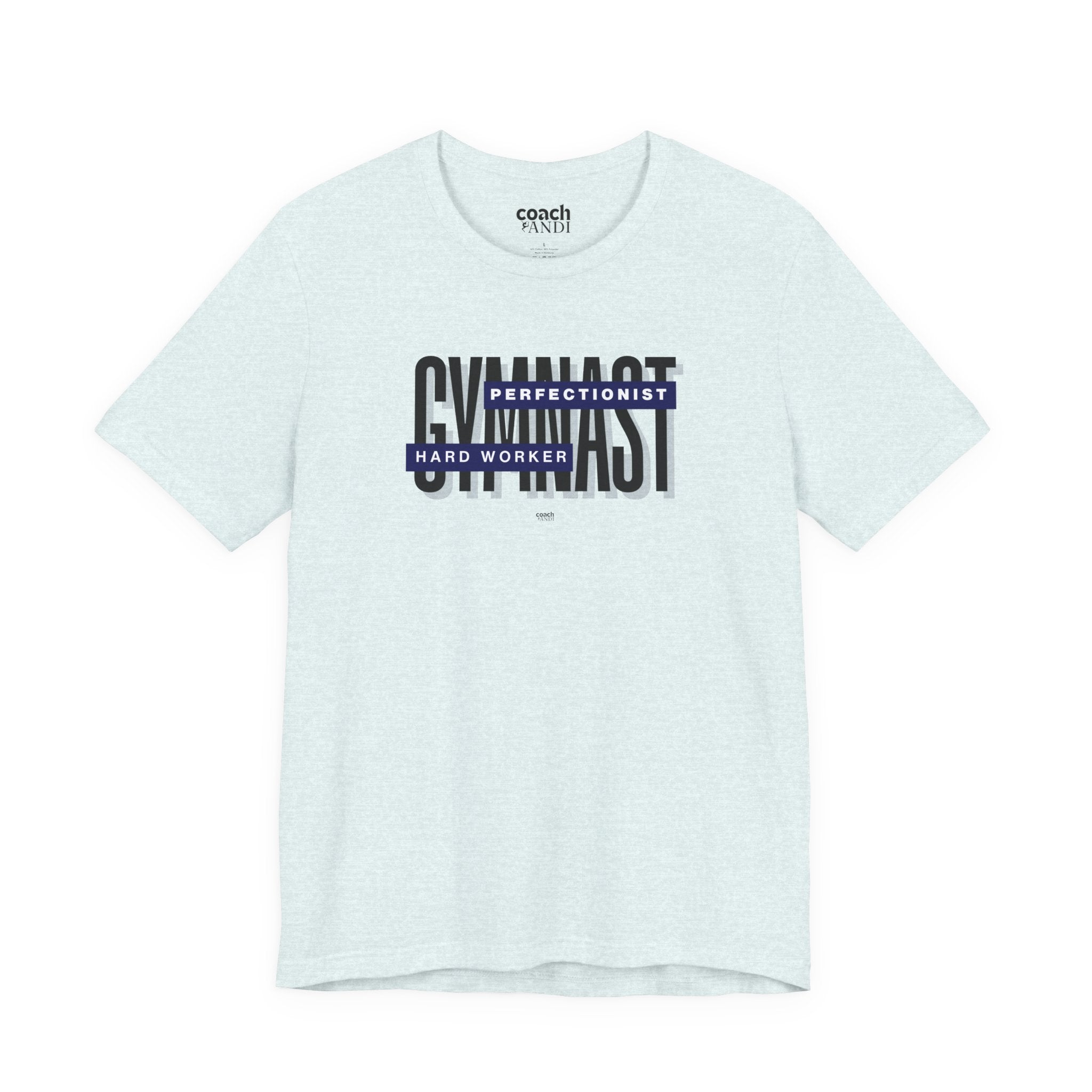 Gymnast Hard Worker Tshirt - Blue (Adult)